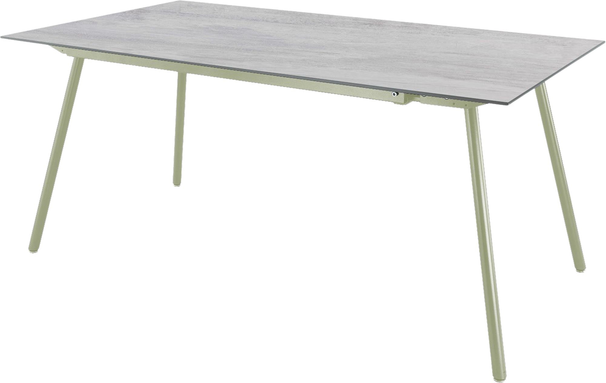 Locarno Glasfaser-Gartentisch 160x90 in Stromboli hell präsentiert im Onlineshop von KAQTU Design AG. Gartentisch ist von Schaffner