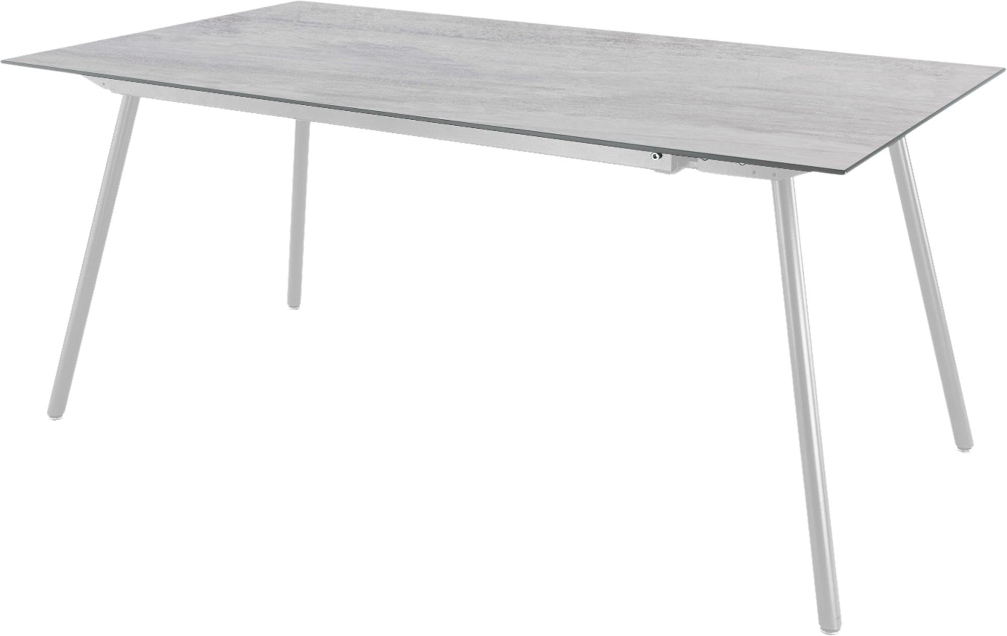 Schaffner Locarno Glasfaser-Gartentisch 160x90 cm – wetterfest, langlebig, pflegeleicht, modernes Design, ideal für Garten, Balkon und Terrasse.
