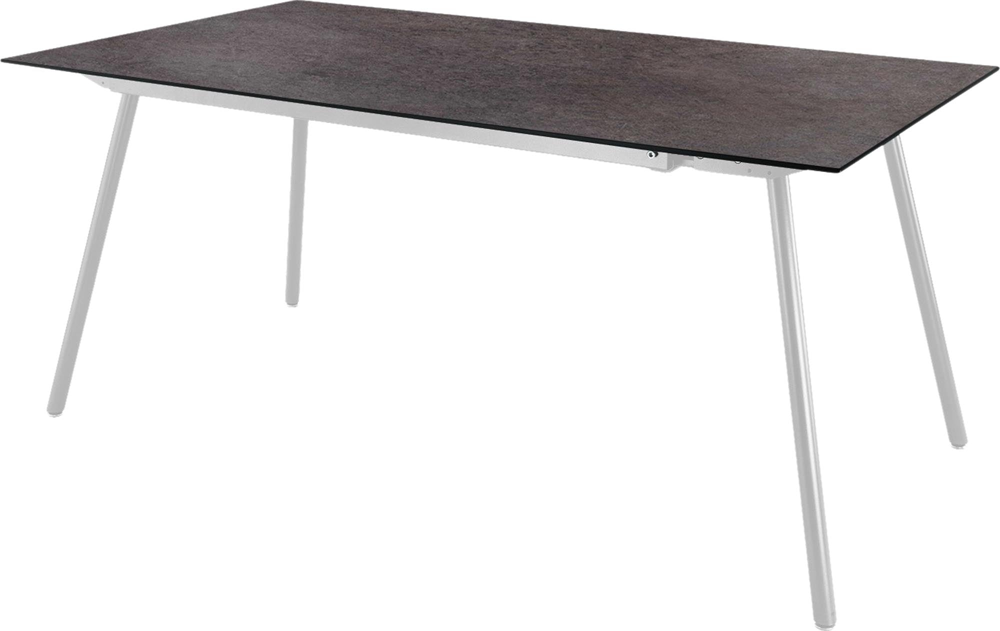 Locarno Glasfaser-Gartentisch 160x90 in Cooperfield präsentiert im Onlineshop von KAQTU Design AG. Gartentisch ist von Schaffner