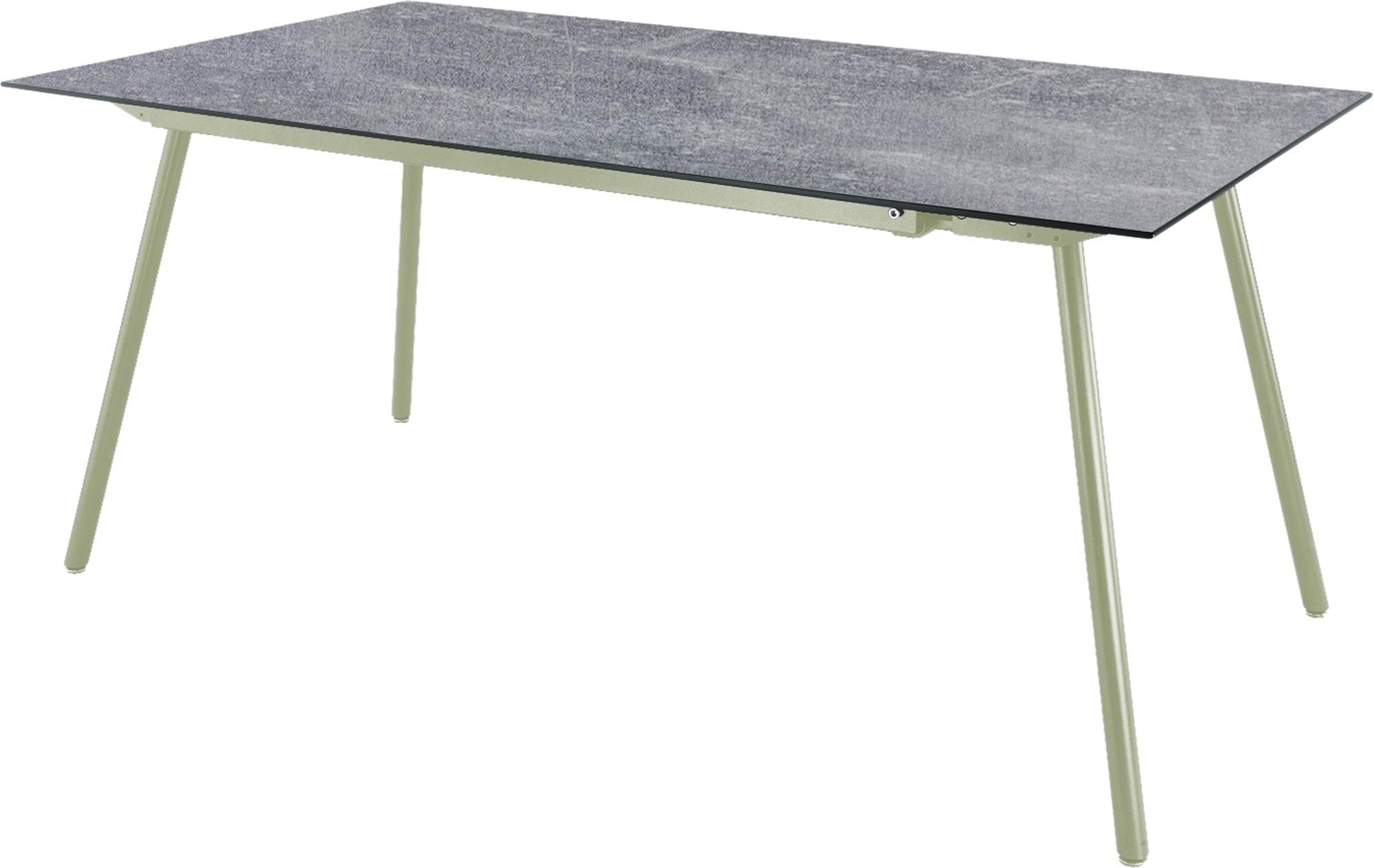 Locarno Glasfaser-Gartentisch 160x90 in Beton präsentiert im Onlineshop von KAQTU Design AG. Gartentisch ist von Schaffner