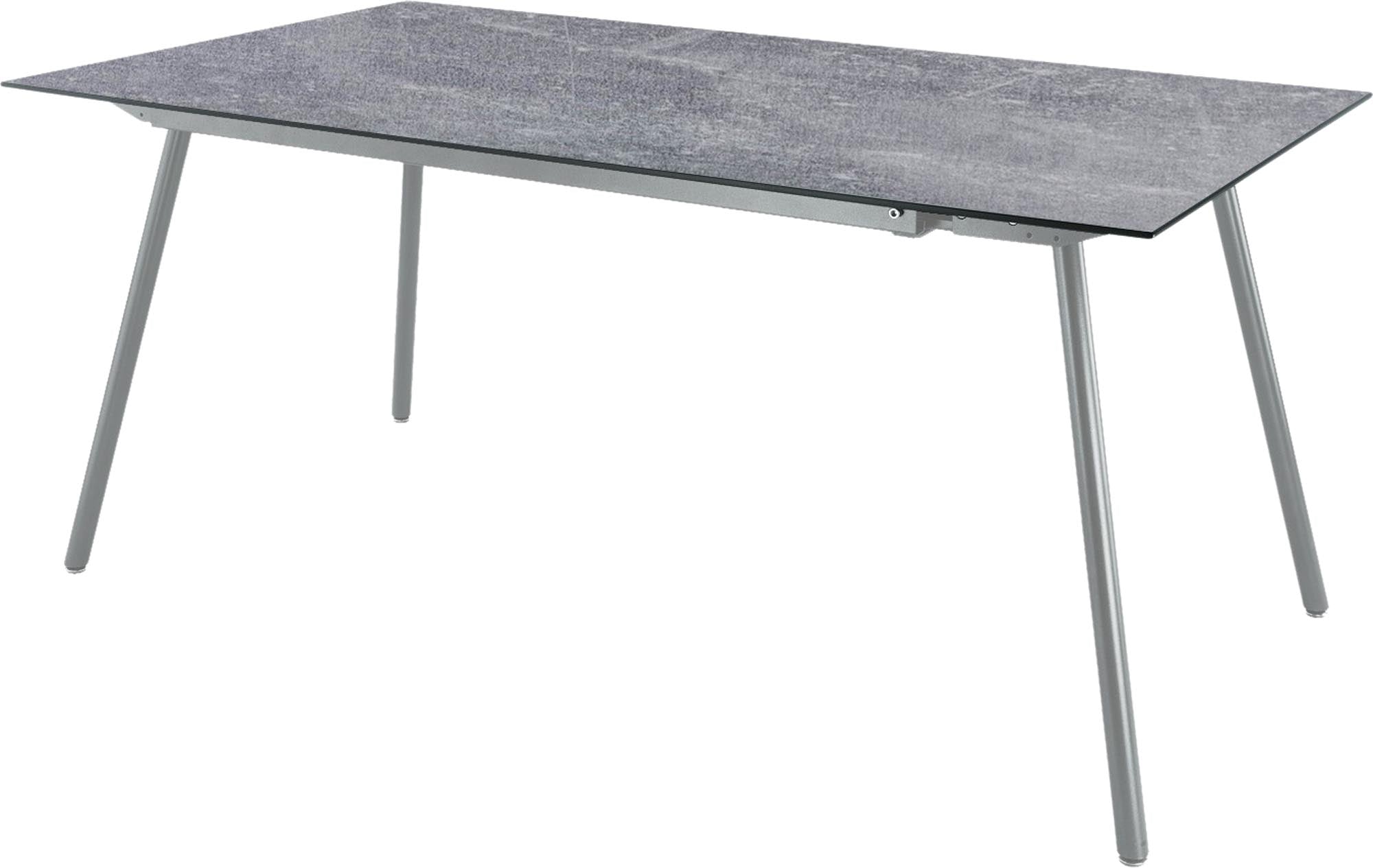 Entdecken Sie den robusten Fiberglastisch Locarno von Schaffner – perfekt für Gartenpartys und gemütliche Abende im Freien.