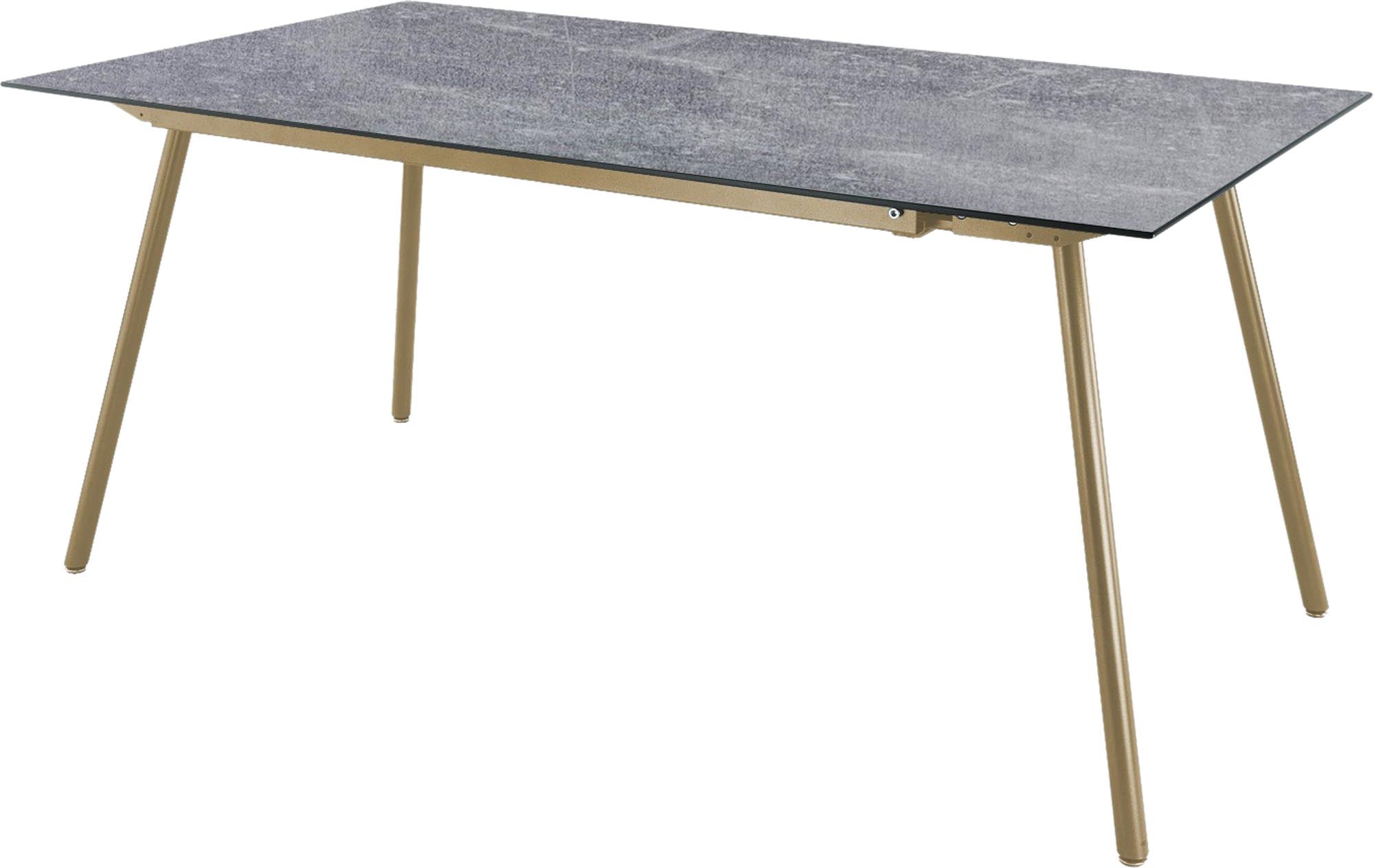 Locarno Glasfaser-Gartentisch 160x90 in Beton präsentiert im Onlineshop von KAQTU Design AG. Gartentisch ist von Schaffner