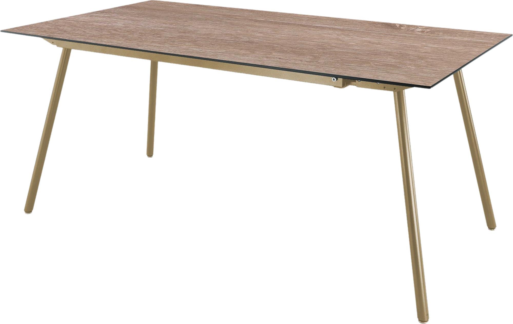 Fiberglastisch Locarno: Robuster Design-Tisch für den Aussenbereich.