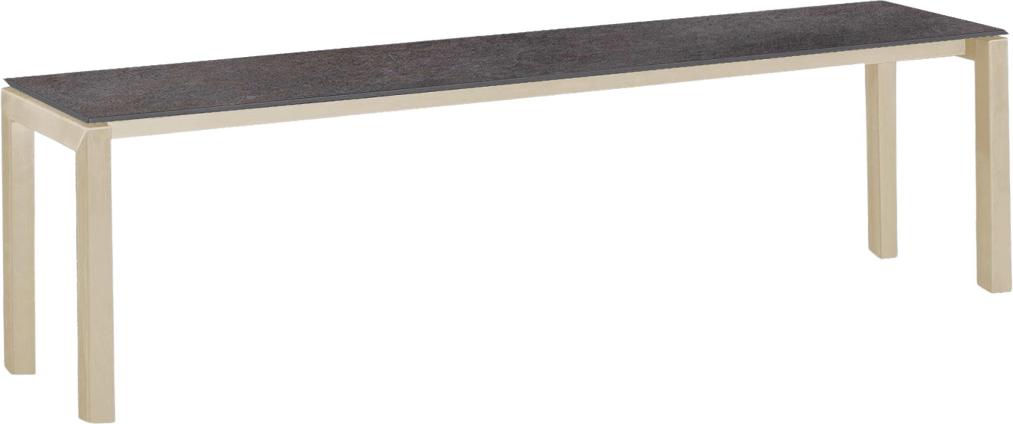 Luzern Glasfaser-Gartenbank Decor 160x32 in Cooperfield präsentiert im Onlineshop von KAQTU Design AG. Gartenbank ist von Schaffner