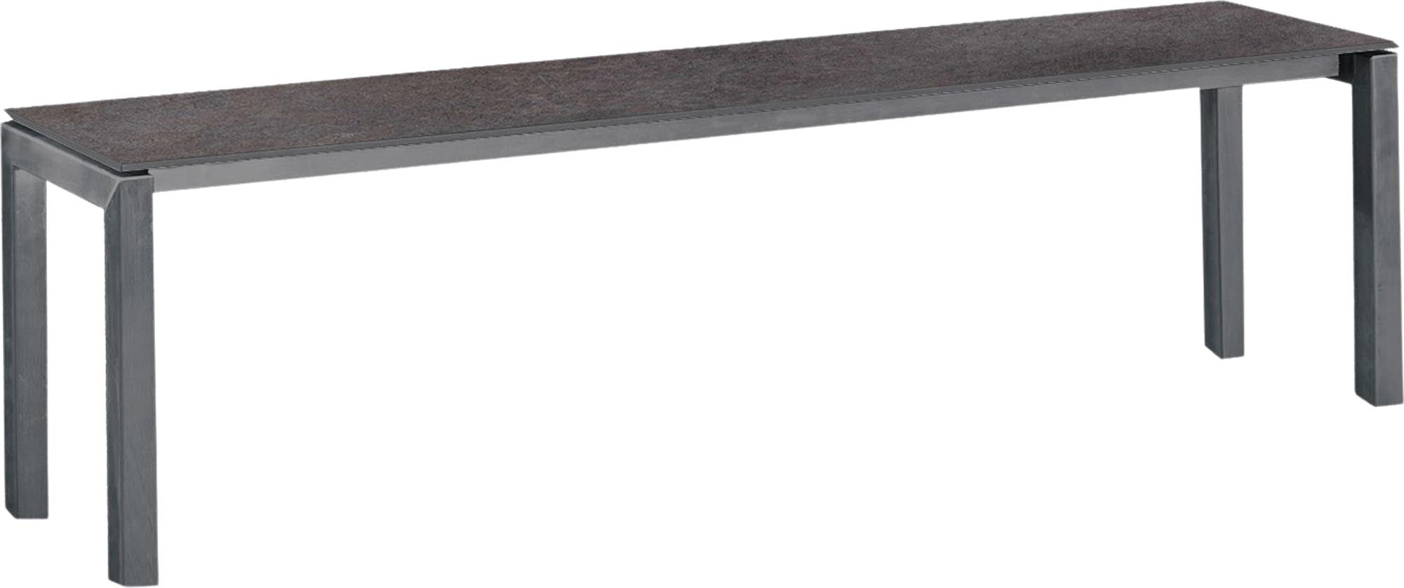Luzern Glasfaser-Gartenbank Decor 160x32 in Cooperfield präsentiert im Onlineshop von KAQTU Design AG. Gartenbank ist von Schaffner
