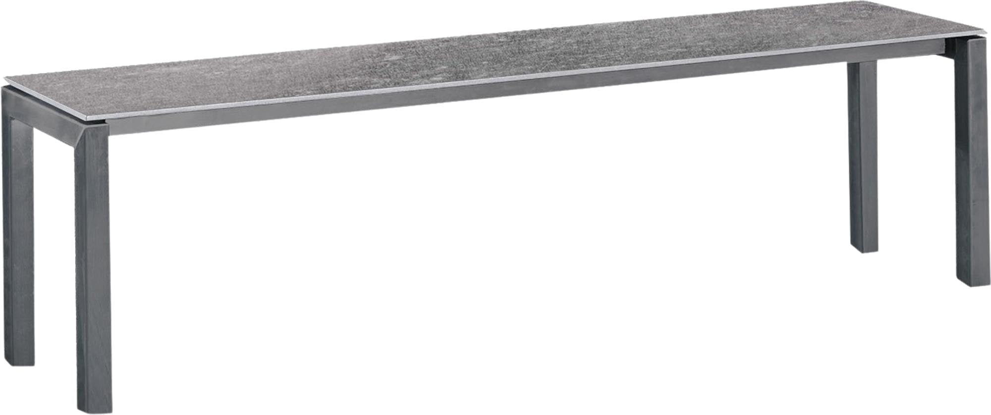 Luzern Glasfaser-Gartenbank Decor 160x32 in Beton präsentiert im Onlineshop von KAQTU Design AG. Gartenbank ist von Schaffner