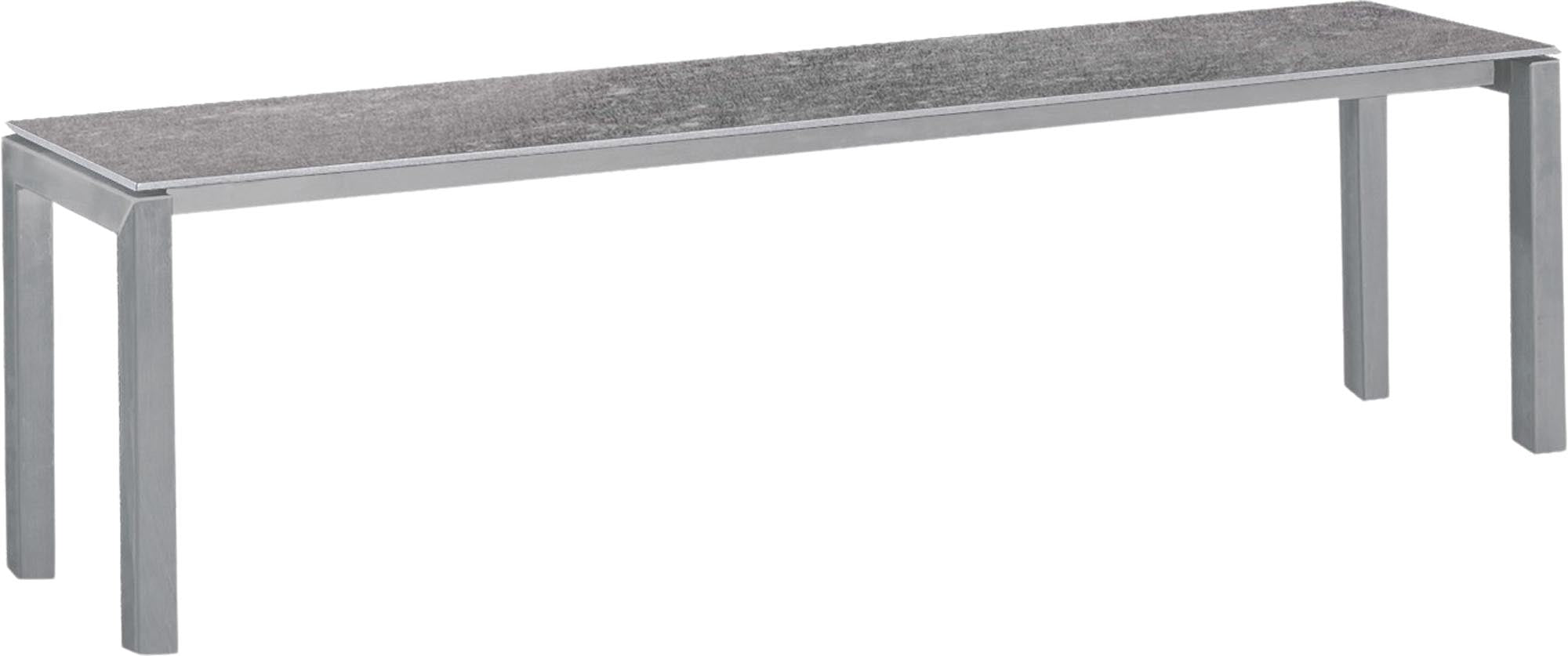 Luzern Glasfaser-Gartenbank Decor 160x32 in Beton präsentiert im Onlineshop von KAQTU Design AG. Gartenbank ist von Schaffner