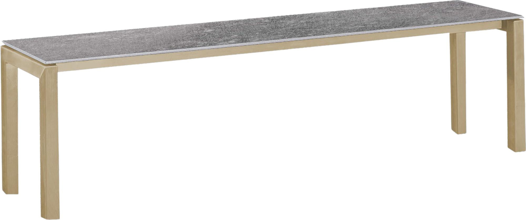 Luzern Glasfaser-Gartenbank Decor 160x32 in Beton präsentiert im Onlineshop von KAQTU Design AG. Gartenbank ist von Schaffner