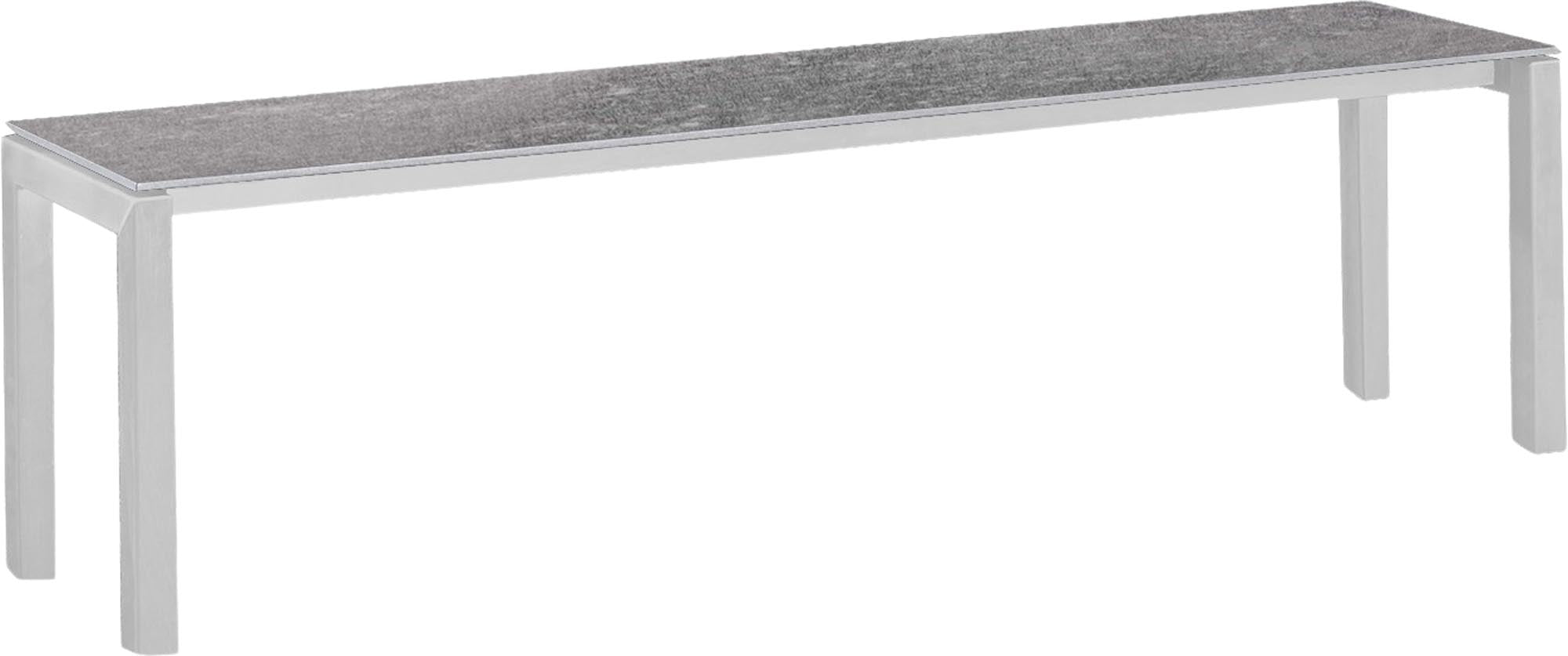 Luzern Glasfaser-Gartenbank Decor 160x32 in Beton präsentiert im Onlineshop von KAQTU Design AG. Gartenbank ist von Schaffner
