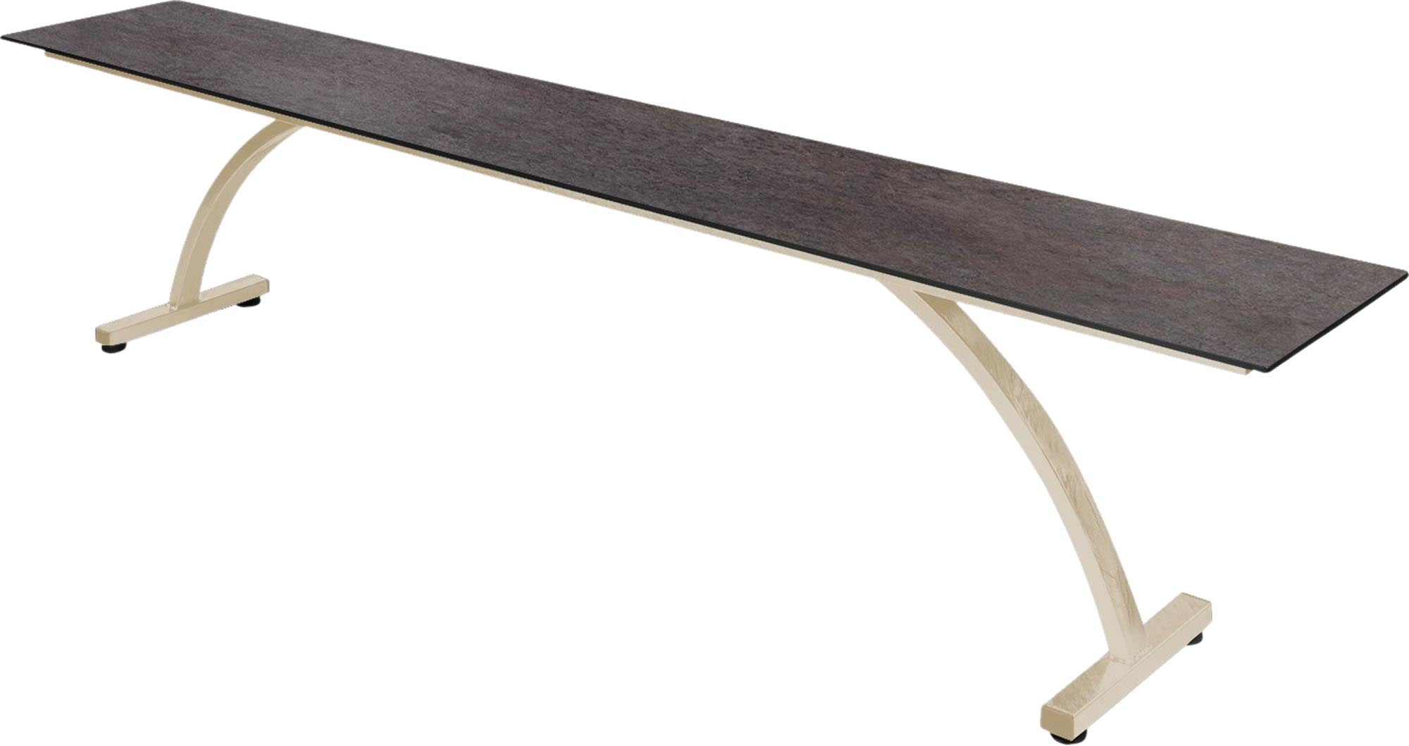 Bernardino Gartenbank aus Glasfasern 220x32 in Cooperfield präsentiert im Onlineshop von KAQTU Design AG. Gartenbank ist von Schaffner