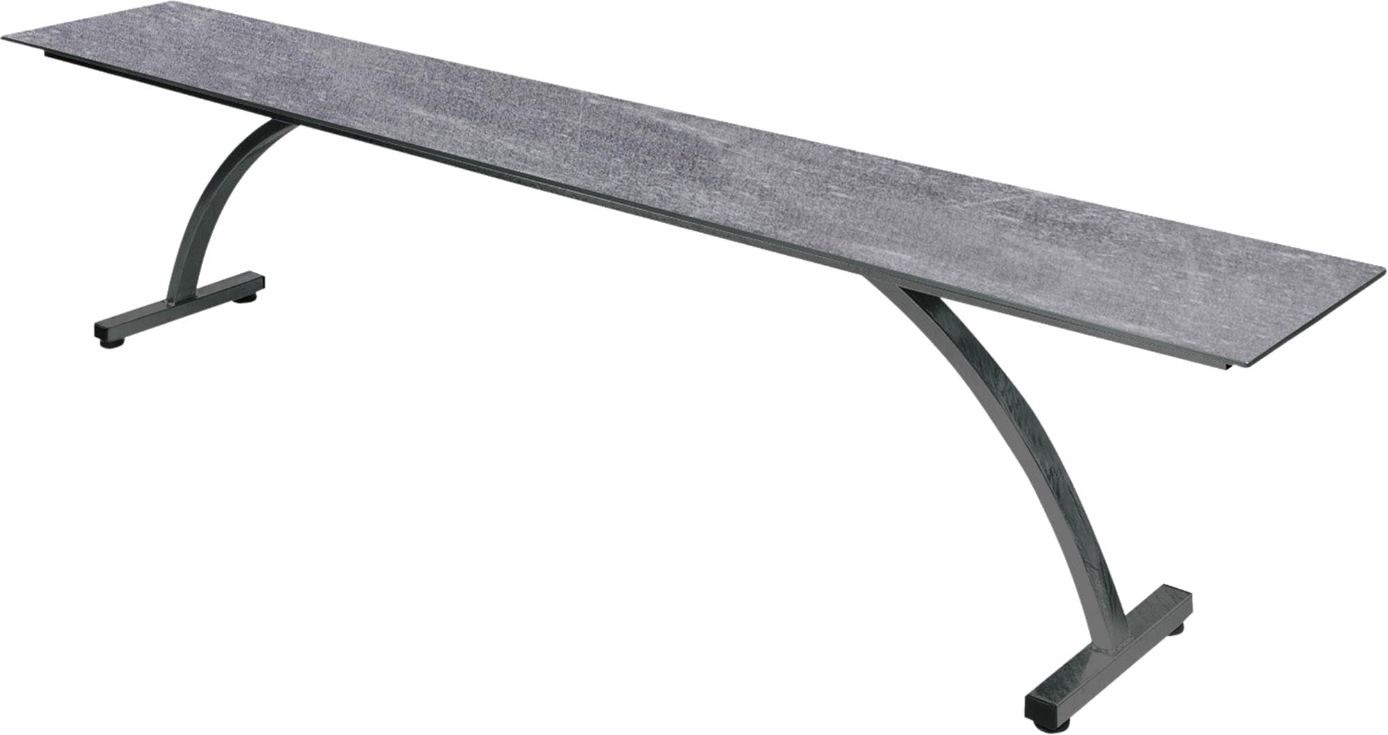 Bernardino Gartenbank aus Glasfasern 220x32 in Beton präsentiert im Onlineshop von KAQTU Design AG. Gartenbank ist von Schaffner