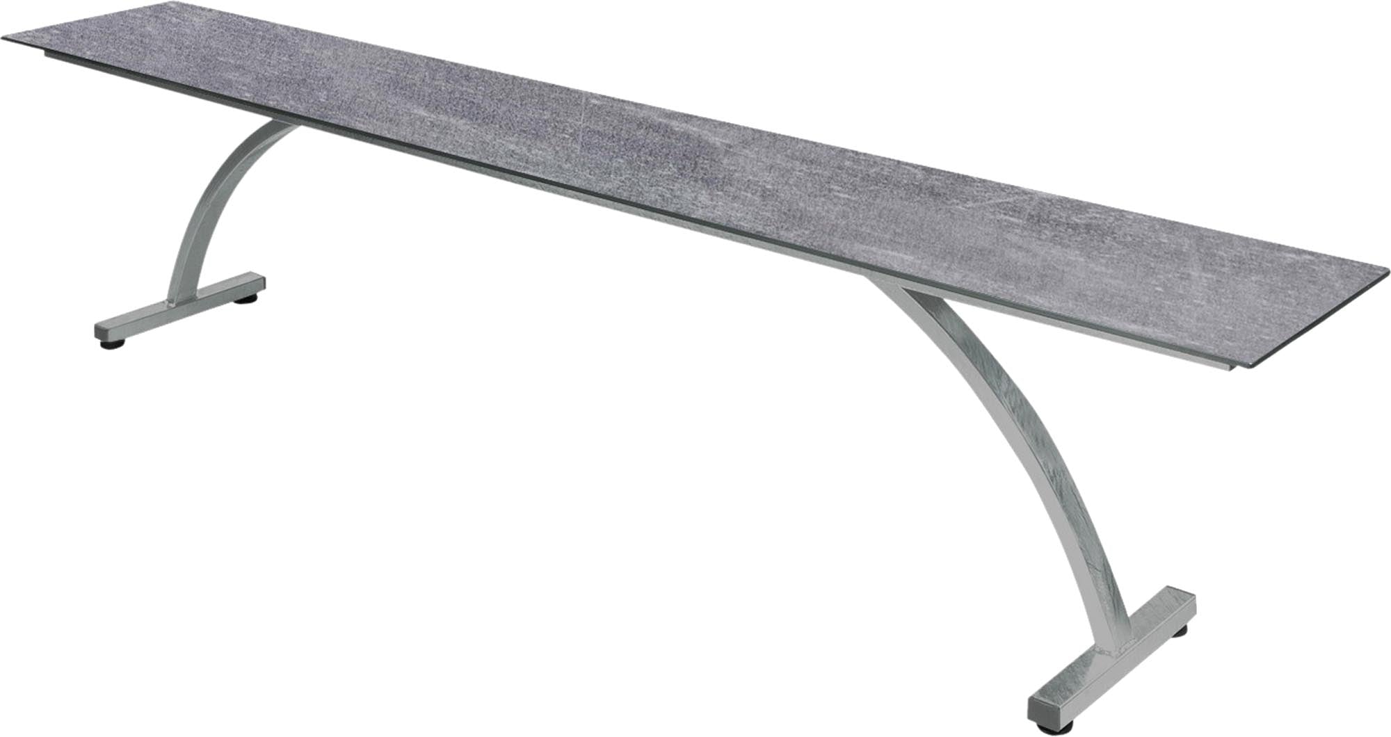 Elegante Gartenbank Bernardino aus Glasfaser 220x32 von Schaffner – wetterfest, robust, modern im Design und in zahlreichen Farben für Ihren Außenbereich.