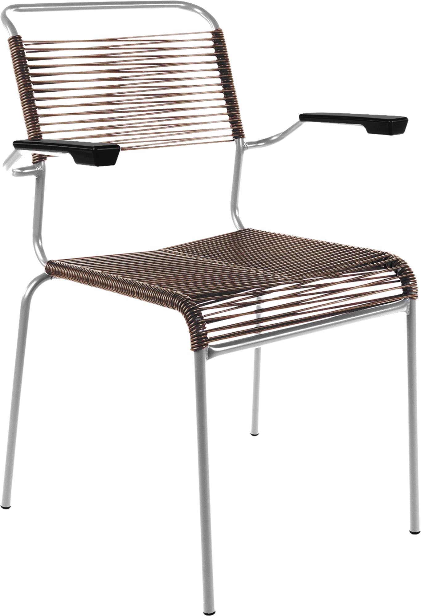 Eleganter Säntis Stuhl: Perfekte Outdoor-Entspannung mit Armlehnen.