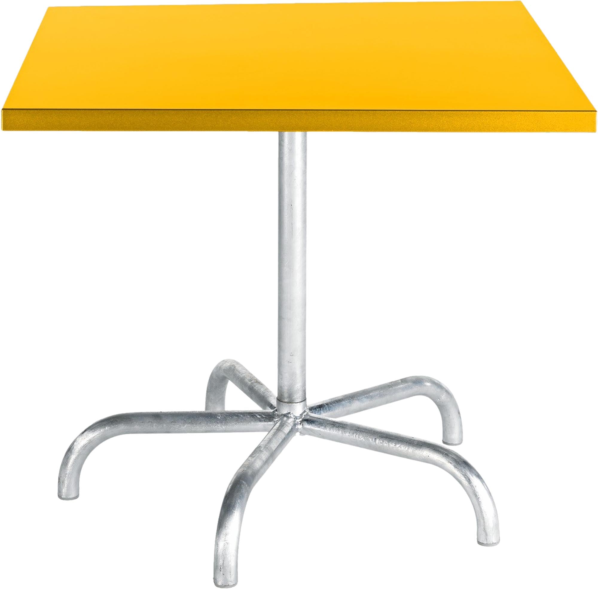 Säntis Metall-Gartentisch 90x90 klappbar in Gelb präsentiert im Onlineshop von KAQTU Design AG. Gartentisch ist von Schaffner