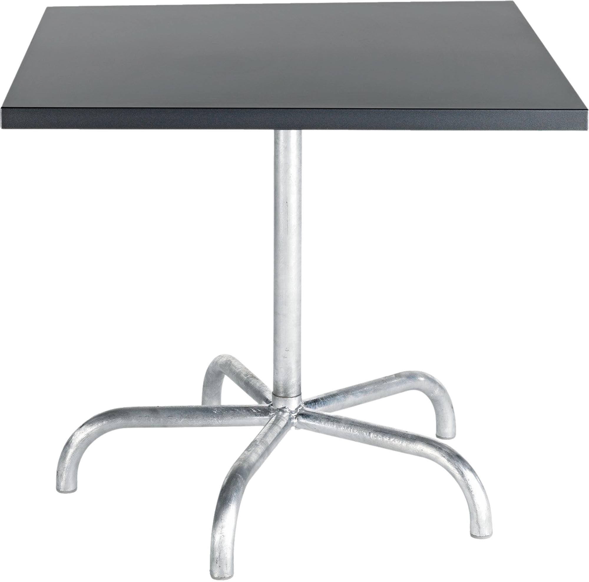 Eleganter klappbarer Gartentisch aus Metall von Schaffner, 90x90 cm, ideal für entspannte Stunden im Freien, pflegeleicht und praktisch.