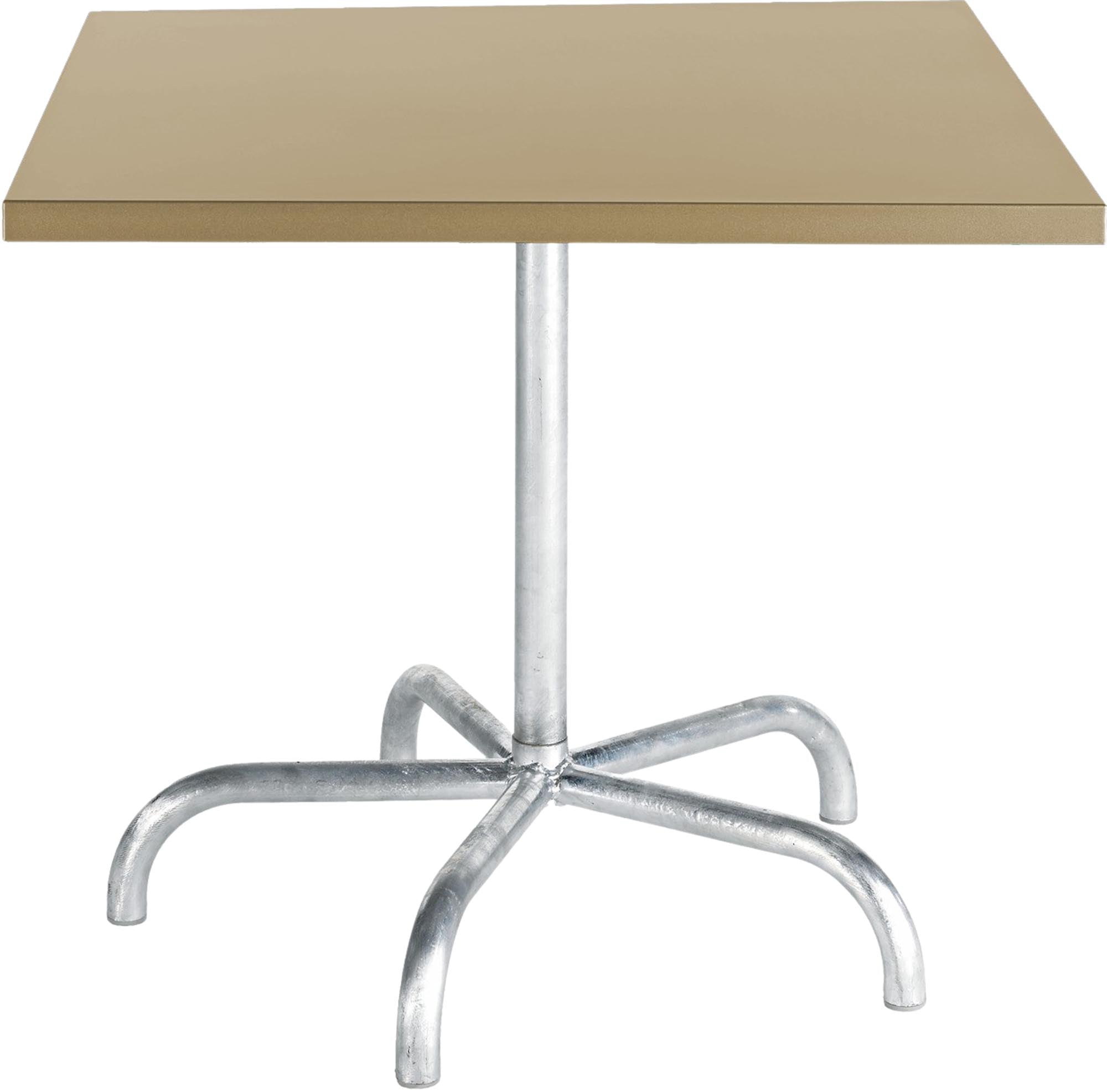 Säntis Metall-Gartentisch 90x90 klappbar in Pastellbraun präsentiert im Onlineshop von KAQTU Design AG. Gartentisch ist von Schaffner