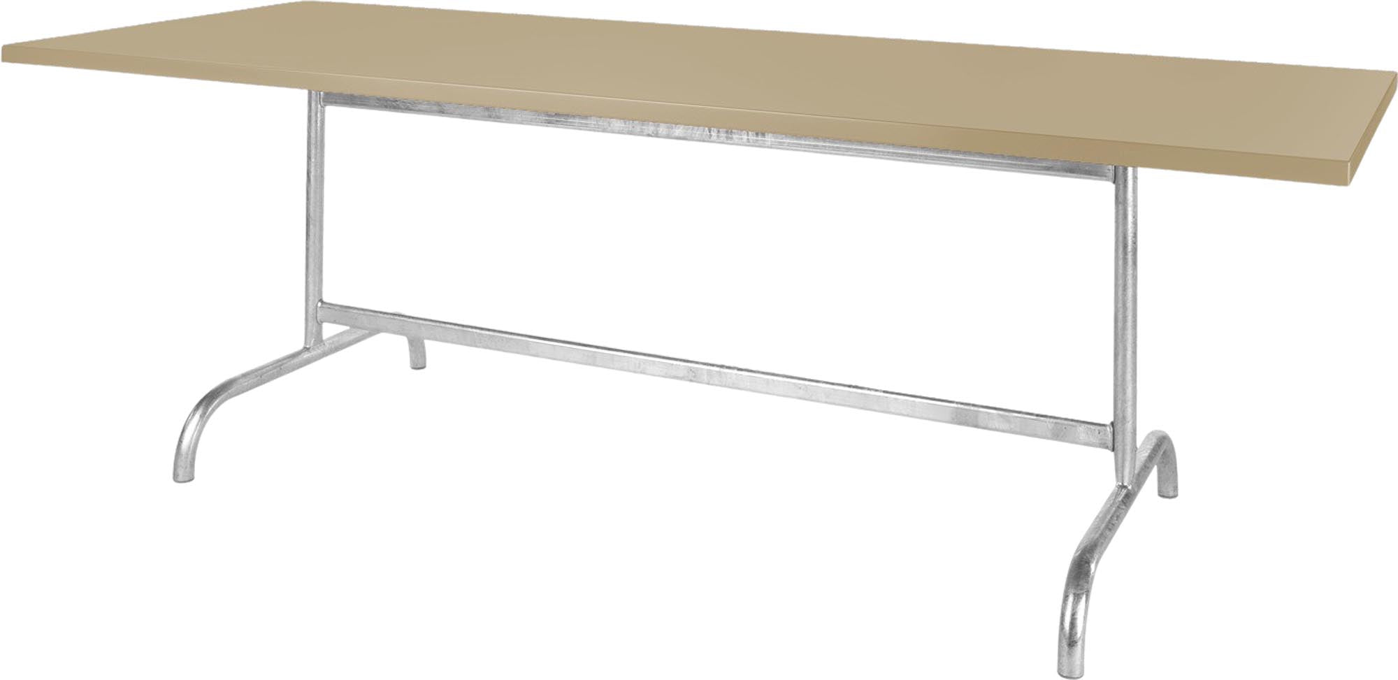 Säntis Metall-Gartentisch 240x90 klappbar in Pastellbraun präsentiert im Onlineshop von KAQTU Design AG. Gartentisch ist von Schaffner
