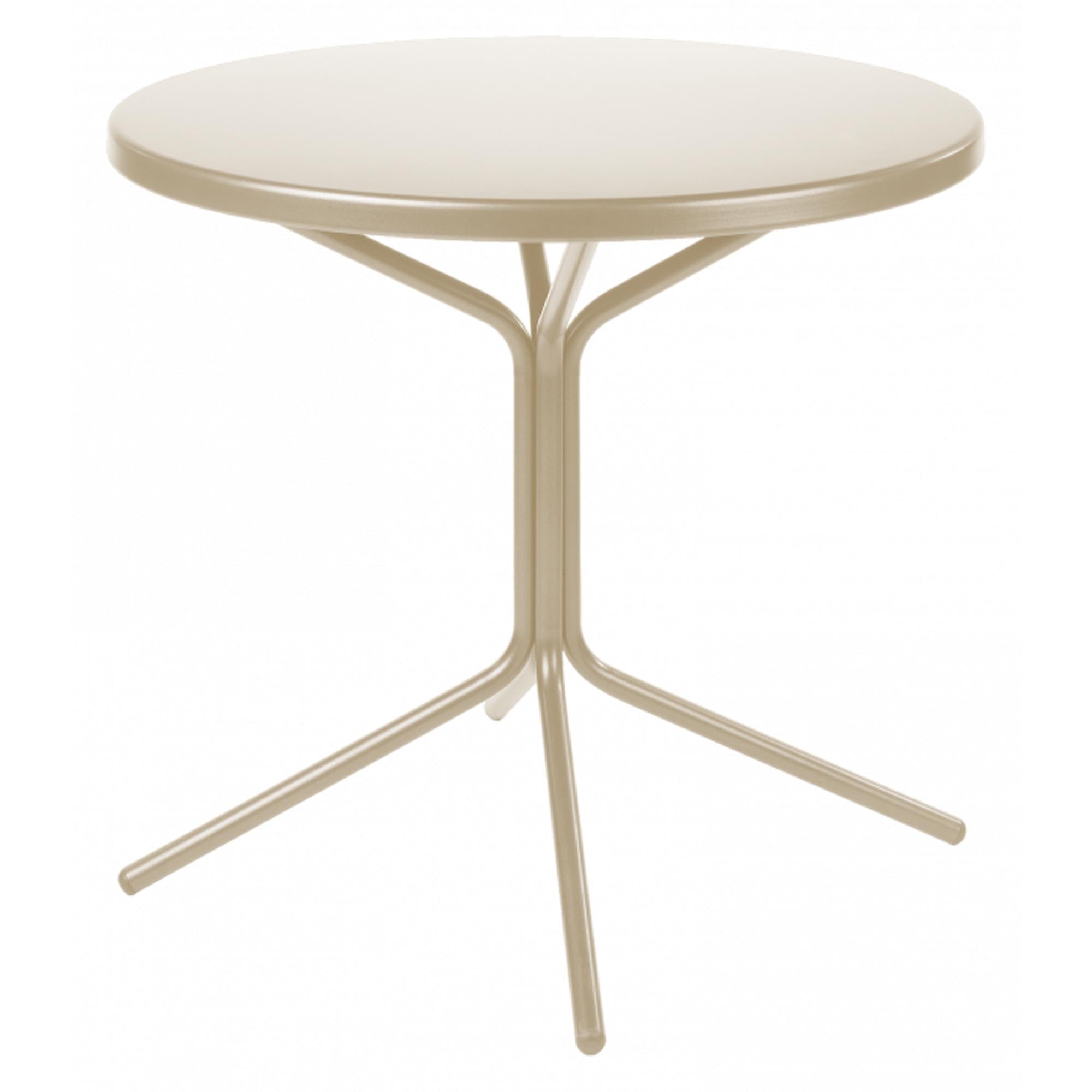 PIX Metall-Beistelltisch Outdoor ø54 / 54 in Pastellsand präsentiert im Onlineshop von KAQTU Design AG. Beistelltisch Outdoor ist von Schaffner