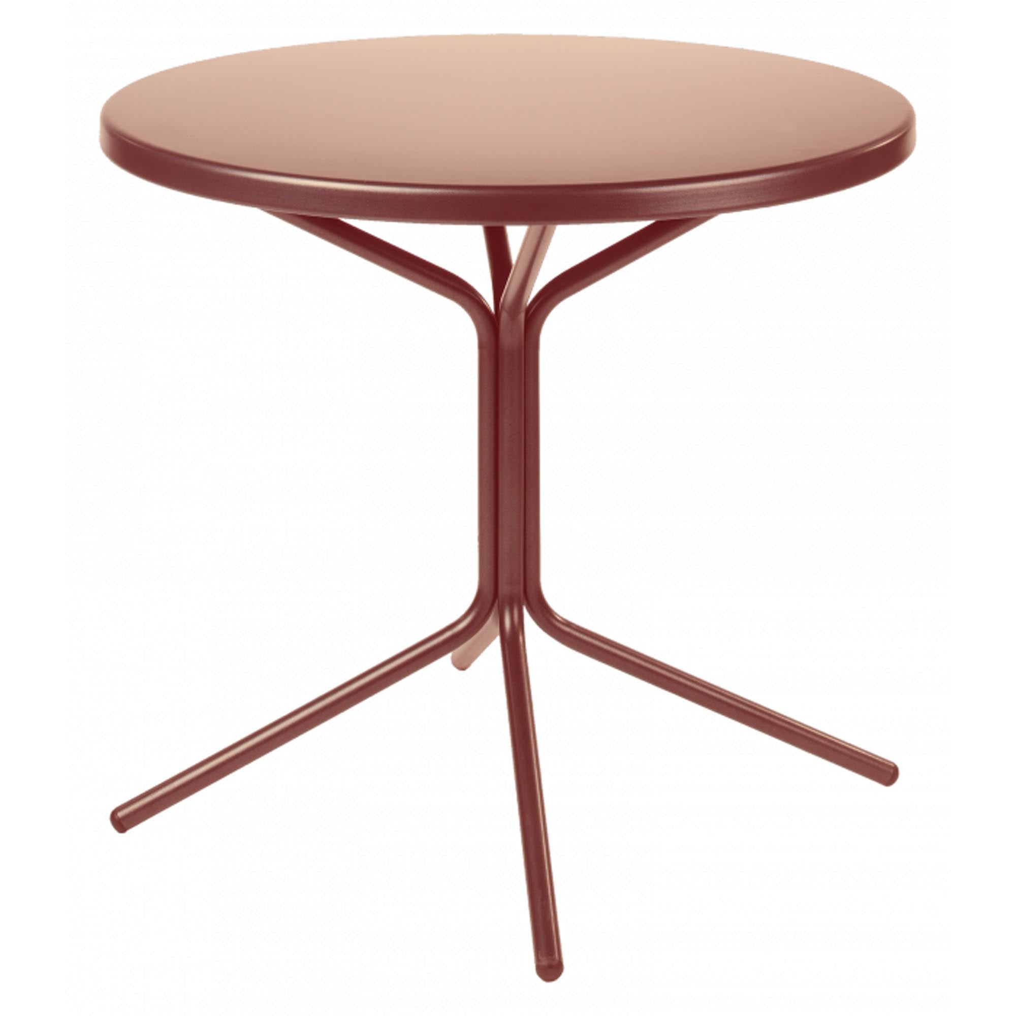 Wetterfester PIX Metall-Beistelltisch ø54cm, robust und leicht montierbar mit innovativem Stecksystem. Ideal für Balkon, Garten und Terrasse.