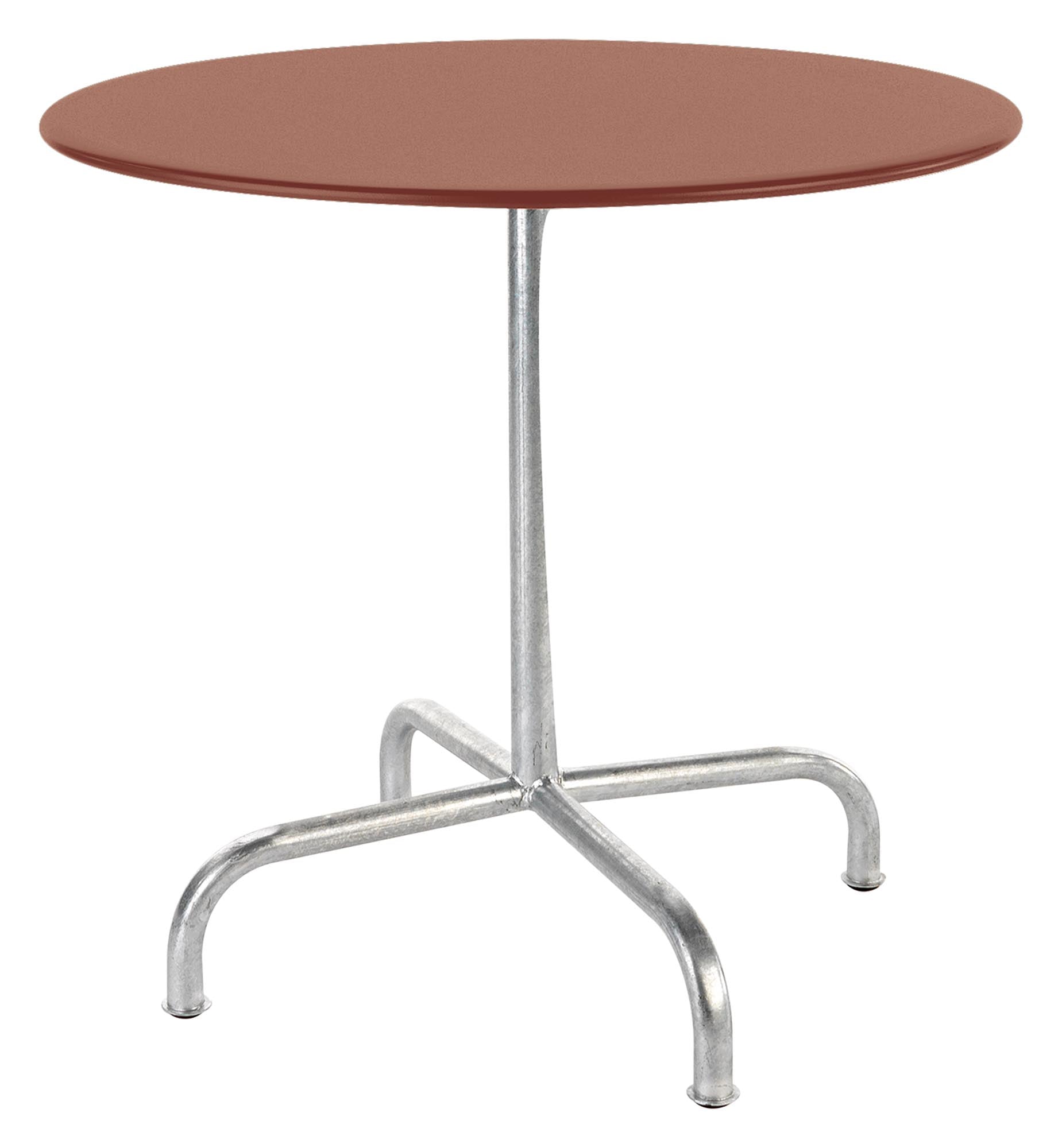 Der stilvolle Tisch Rigi von Schaffner mit einem Durchmesser von 80 cm ist perfekt für gemütliche Gartenmomente.