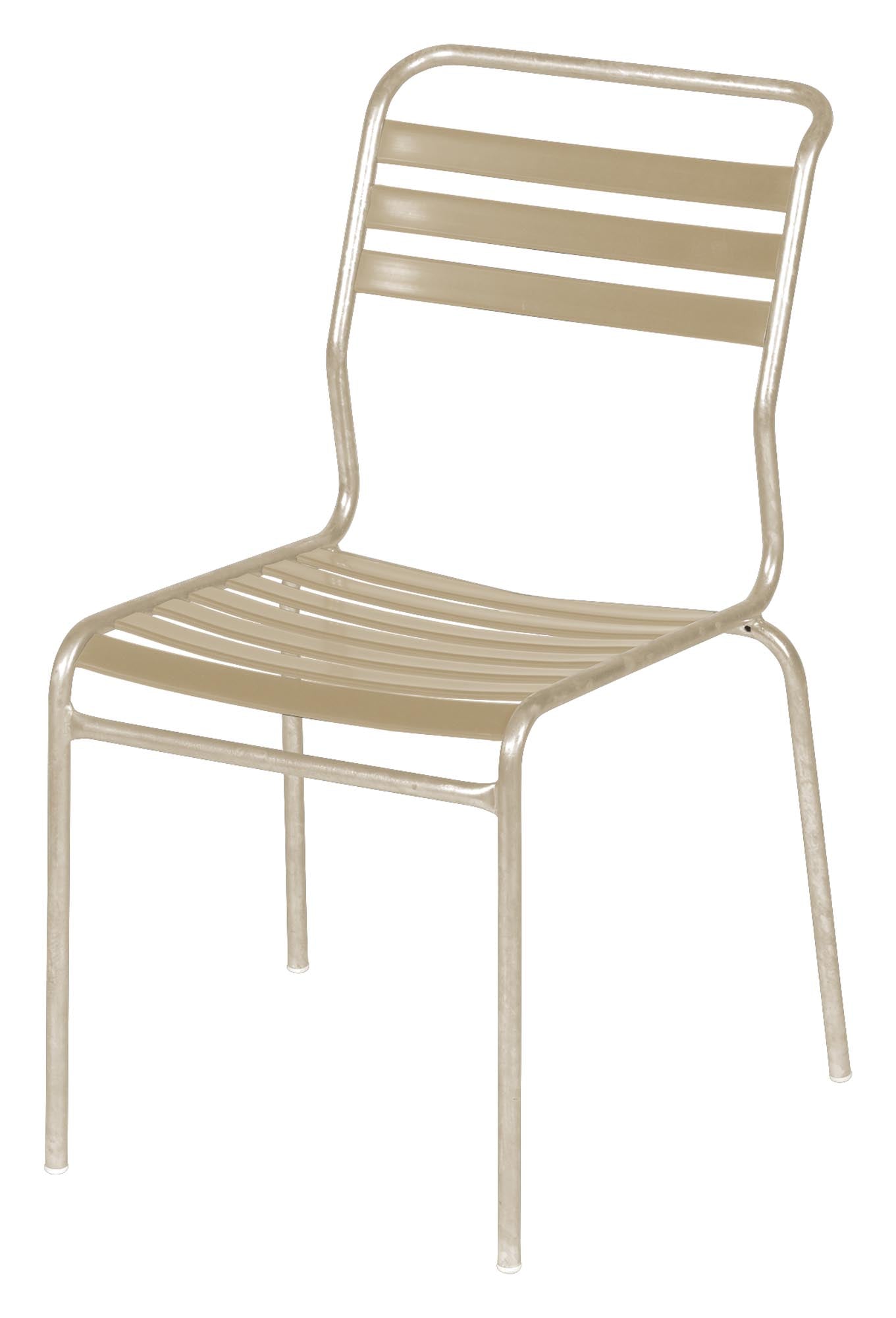 Säntis Lättli-Gartenstuhl ohne Armlehne in Pastellbraun präsentiert im Onlineshop von KAQTU Design AG. Gartenstuhl ist von Schaffner