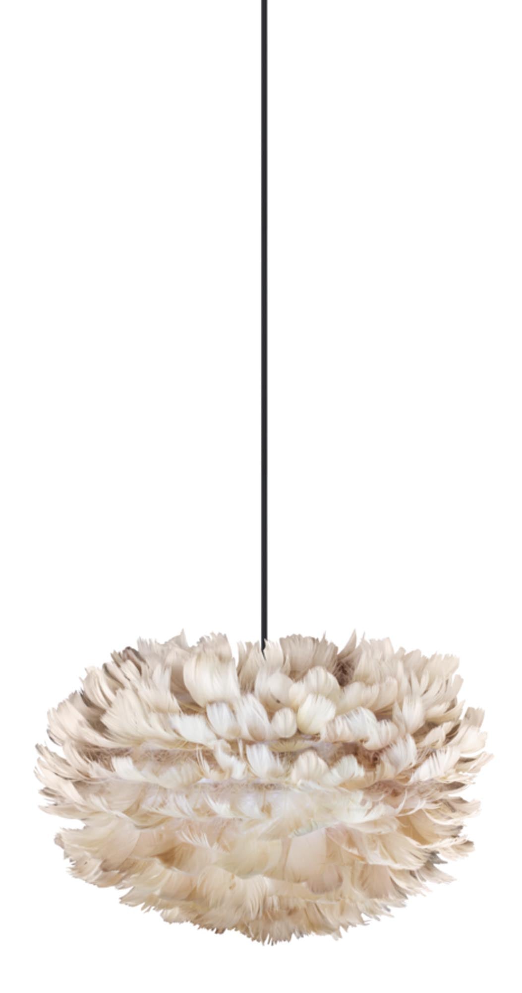 Eos Mini: Eleganter Federlampenschirm für stilvolle Beleuchtung.