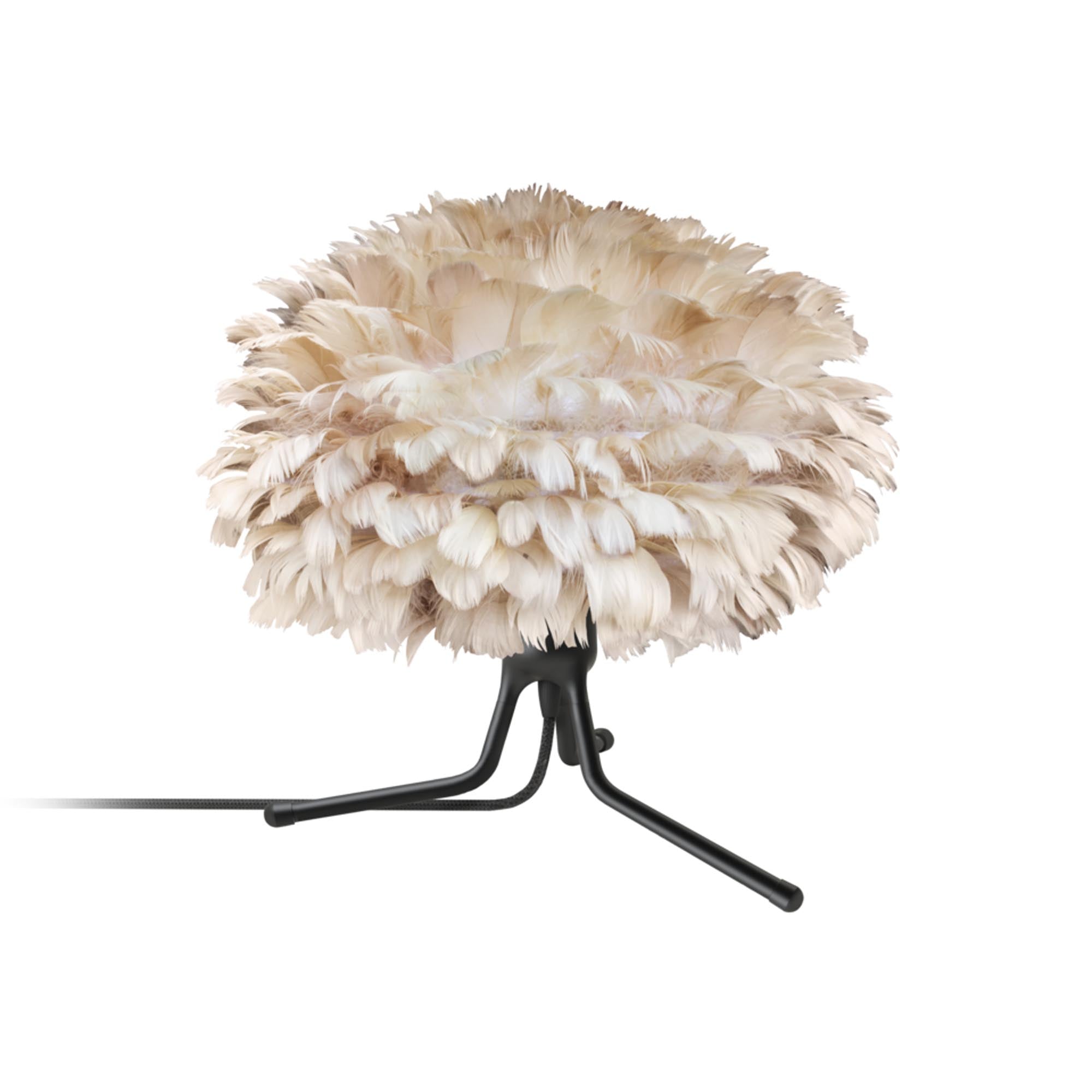 Eos Mini von Umage: Ein kunstvoller Lampenschirm aus Federn, der jedem Raum eine warme, einladende Atmosphäre verleiht.