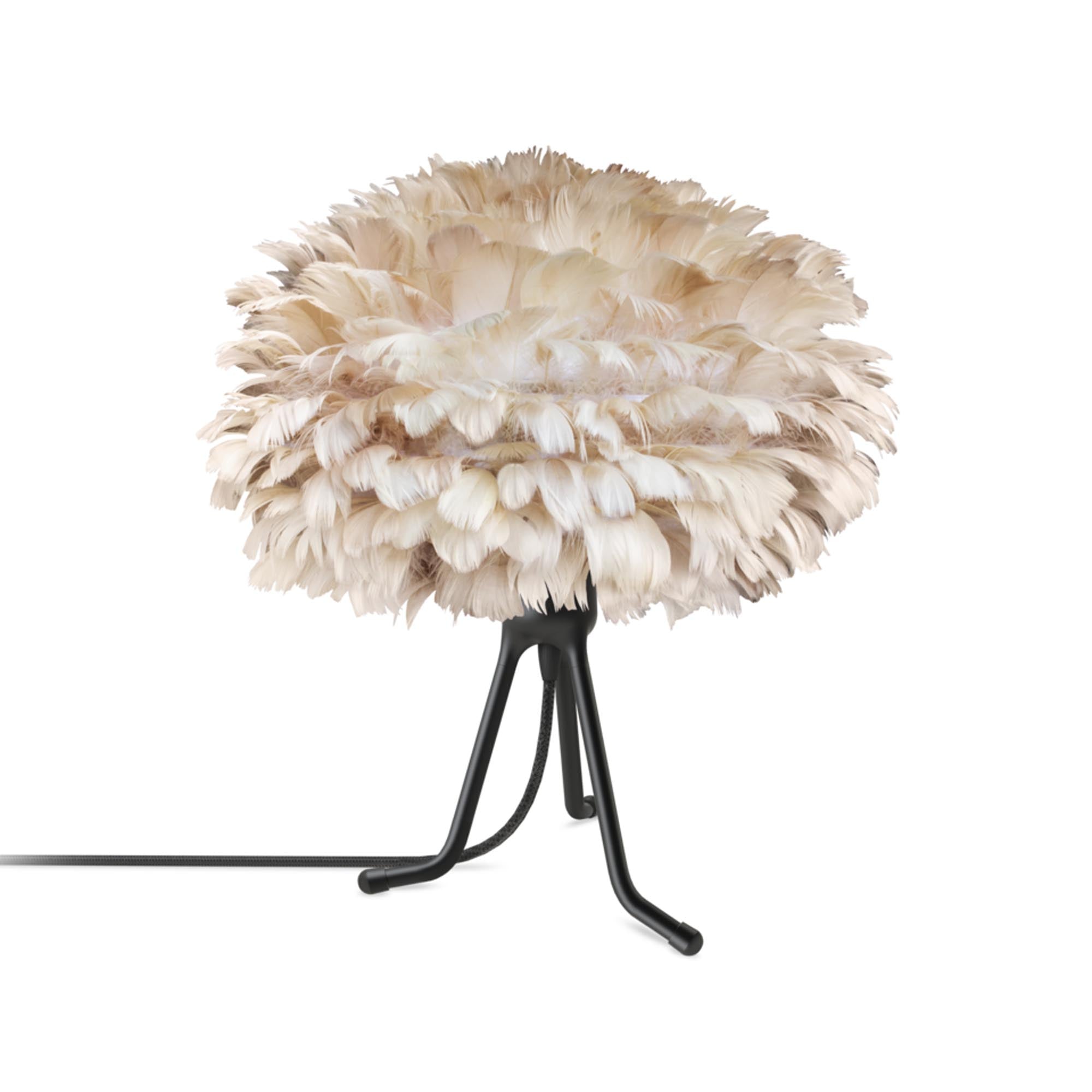 Eos Mini von Umage: Ein kunstvoller Lampenschirm aus Federn, der jedem Raum eine warme, einladende Atmosphäre verleiht.