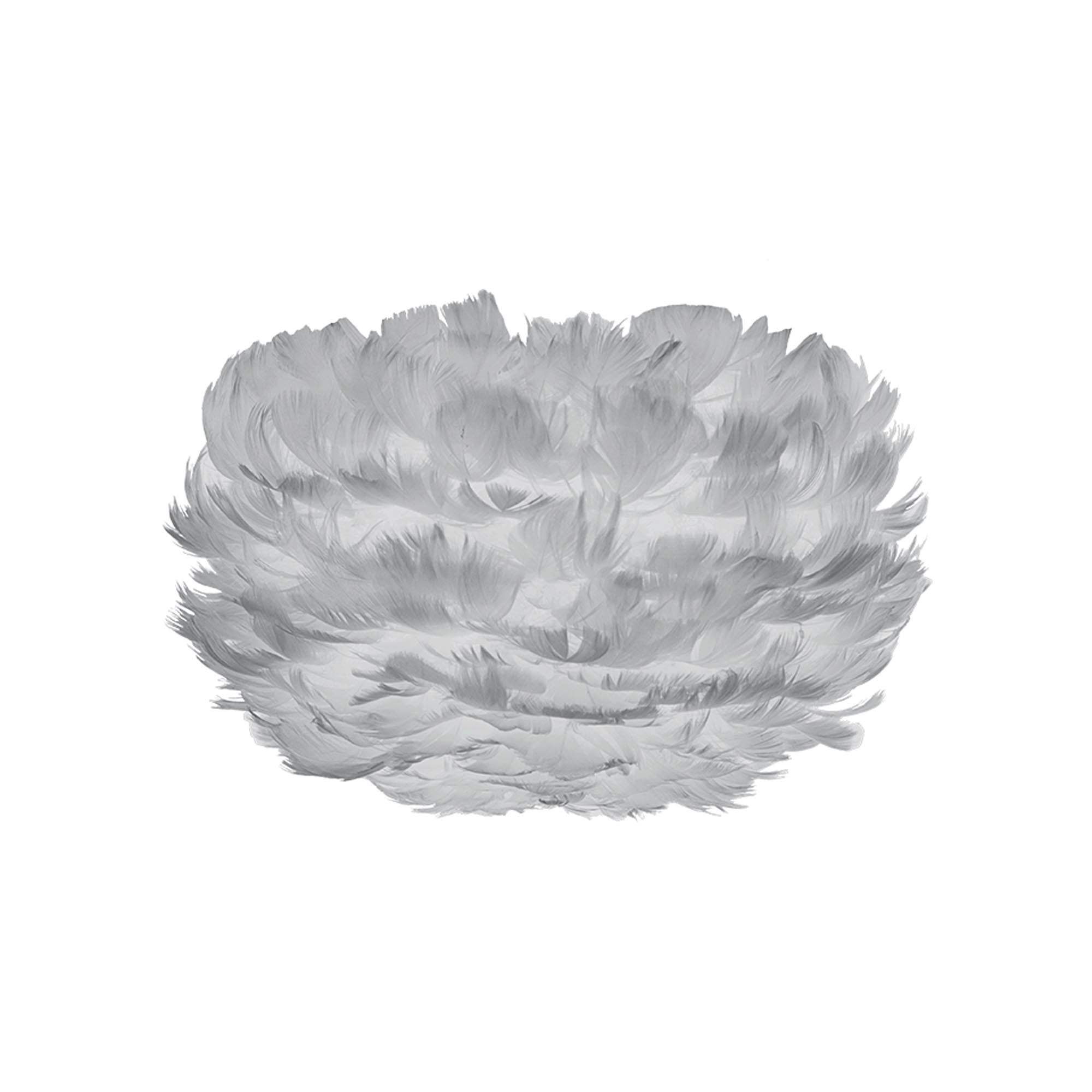 Eos Micro: Handgefertigter Lampenschirm aus Gänsefedern, der warmes Licht und Eleganz in Ihr Zuhause bringt. Ideal für individuelle Beleuchtung.