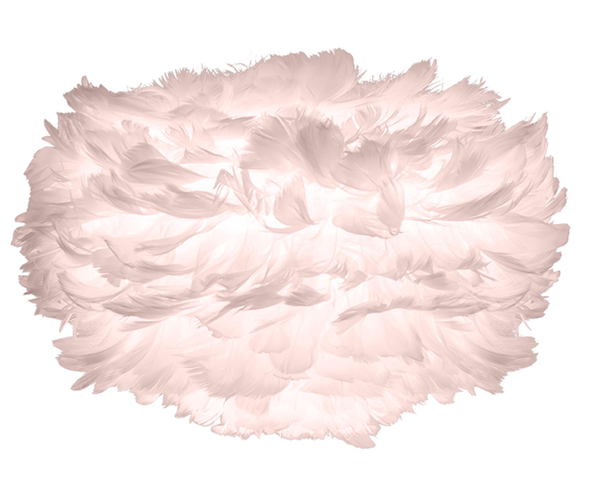 Eos Mini: Luxuriöser Feder-Lampenschirm für sanftes Licht.