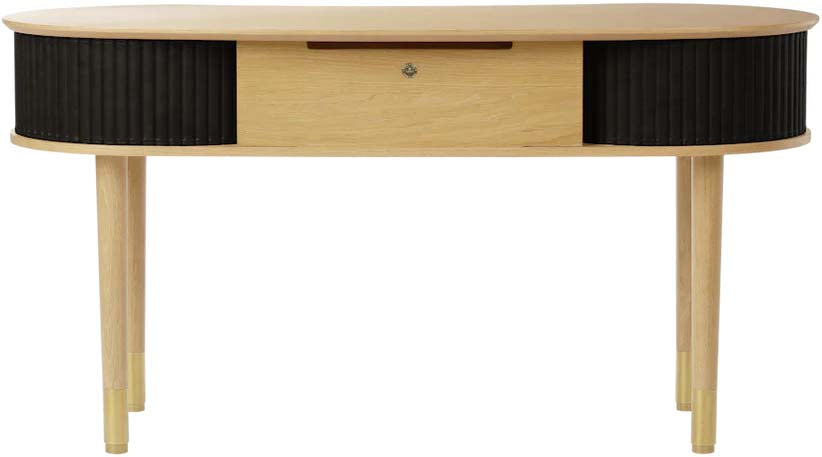 Moderner Umage Schreibtisch: Innovatives Design mit verstecktem Stauraum.