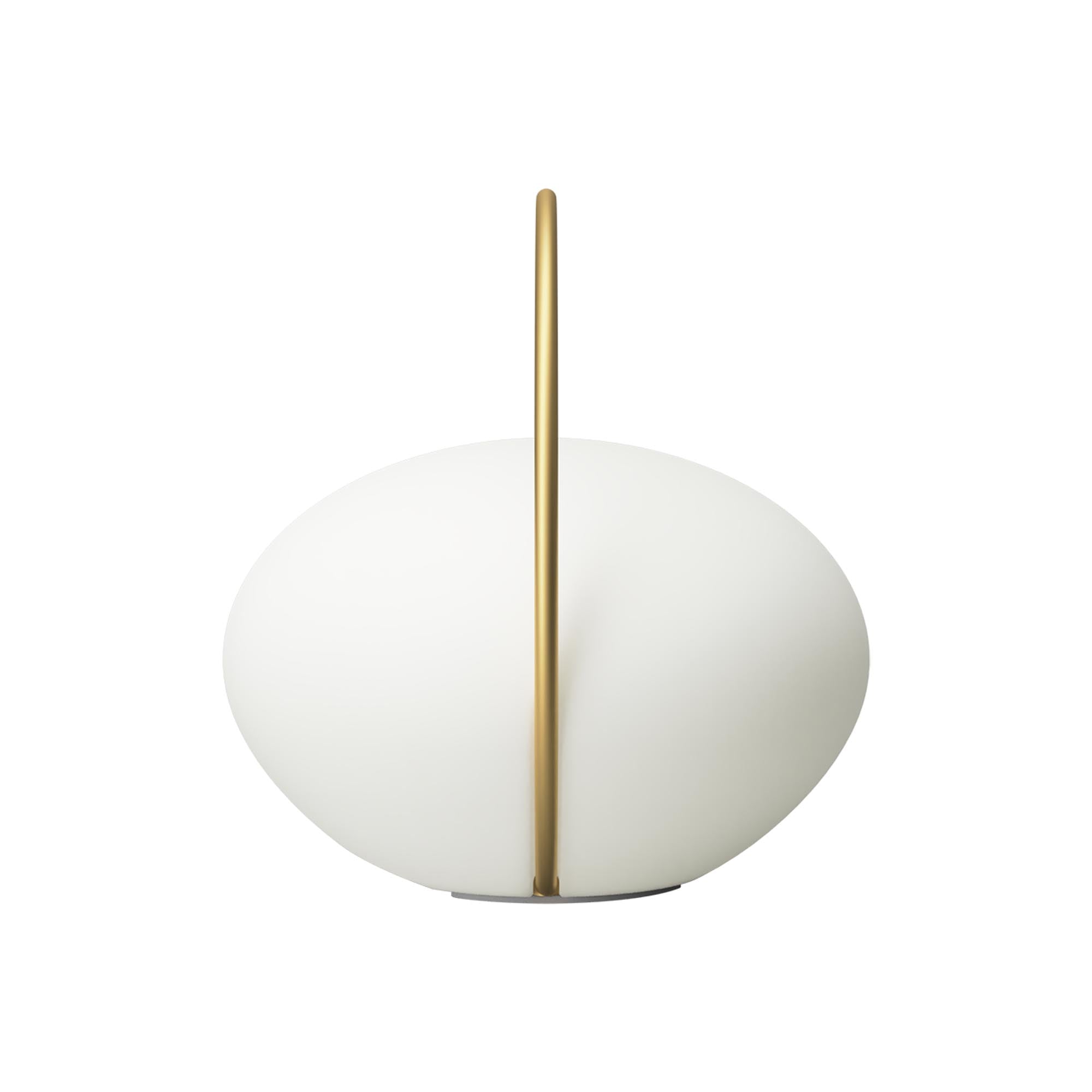 Orbit Tischleuchte von Umage: Elegante, tragbare Lampe inspiriert vom Mond, ideal für drinnen und draußen, mit kabellosem Design und 20 Stunden Akku.