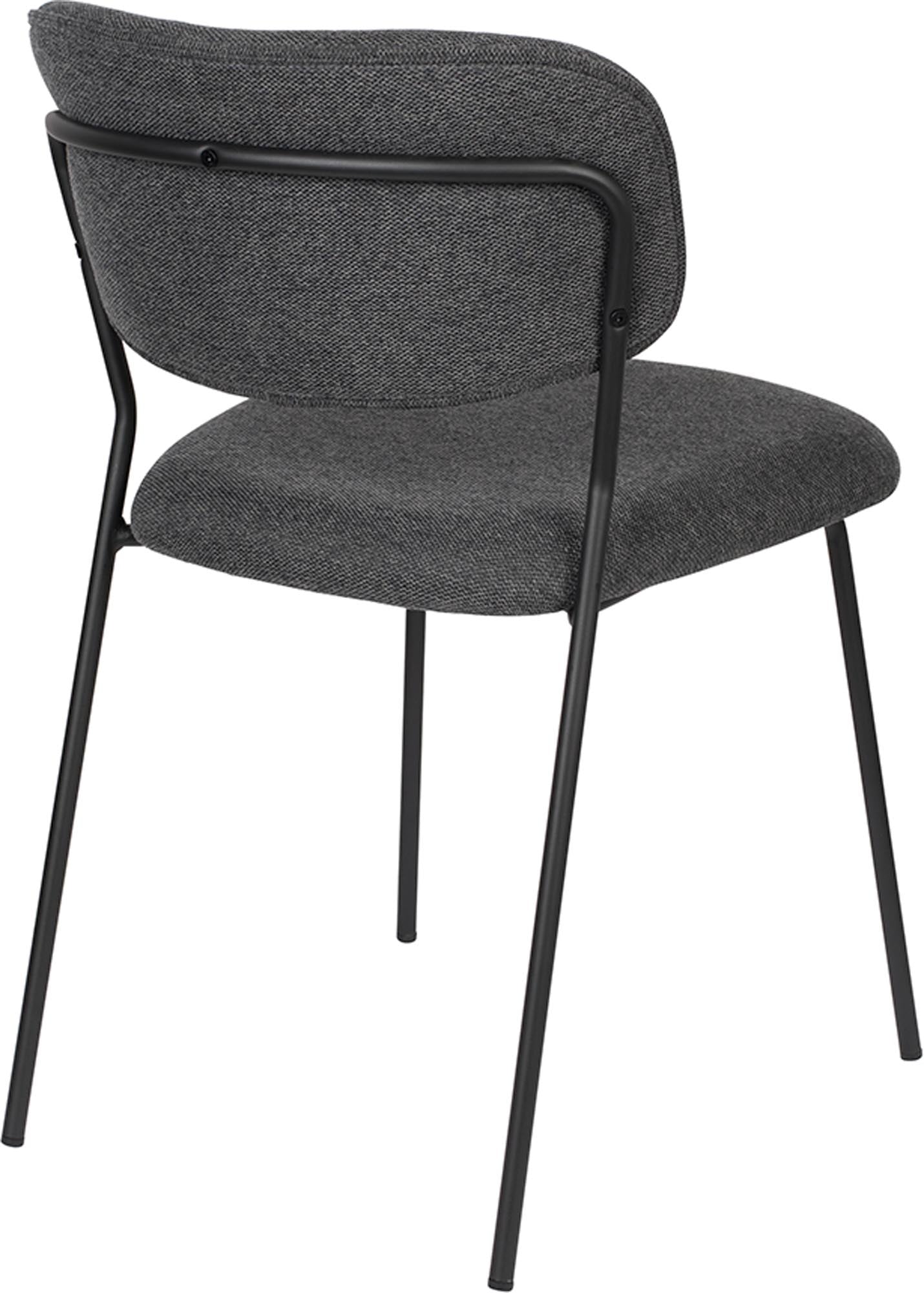 Entdecken Sie den gepolsterten Stuhl Jolien V1 von White Label Living – ein elegantes Möbelstück, das Komfort und Stil in Ihr Zuhause bringt.