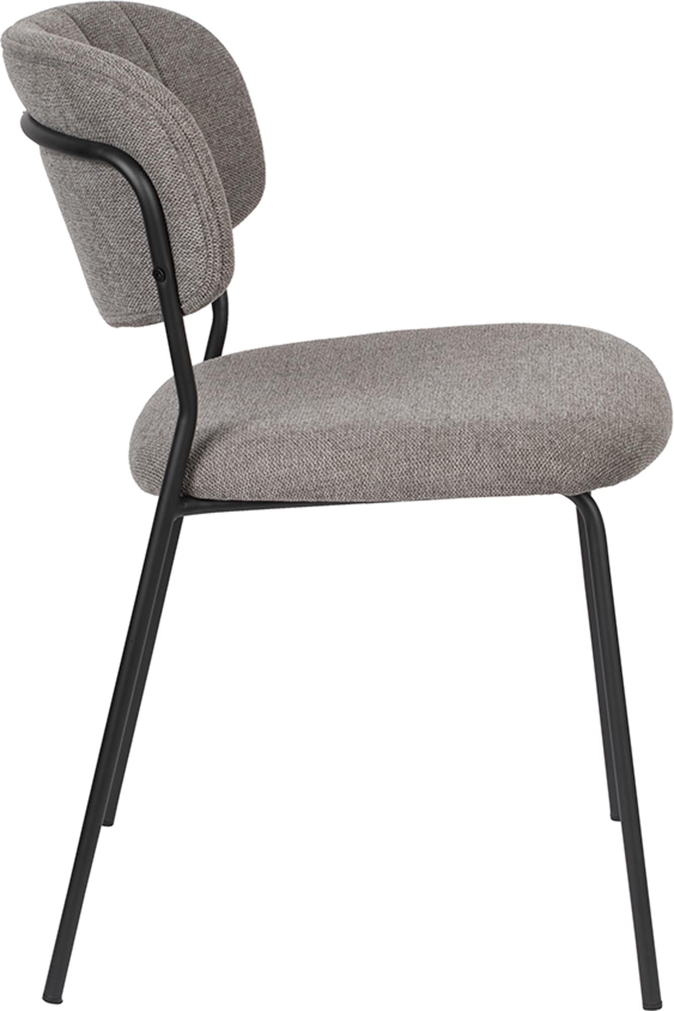 Der gepolsterte Stuhl Jolien V1 von White Label Living vereint Komfort und modernes Design für Ihr Zuhause.