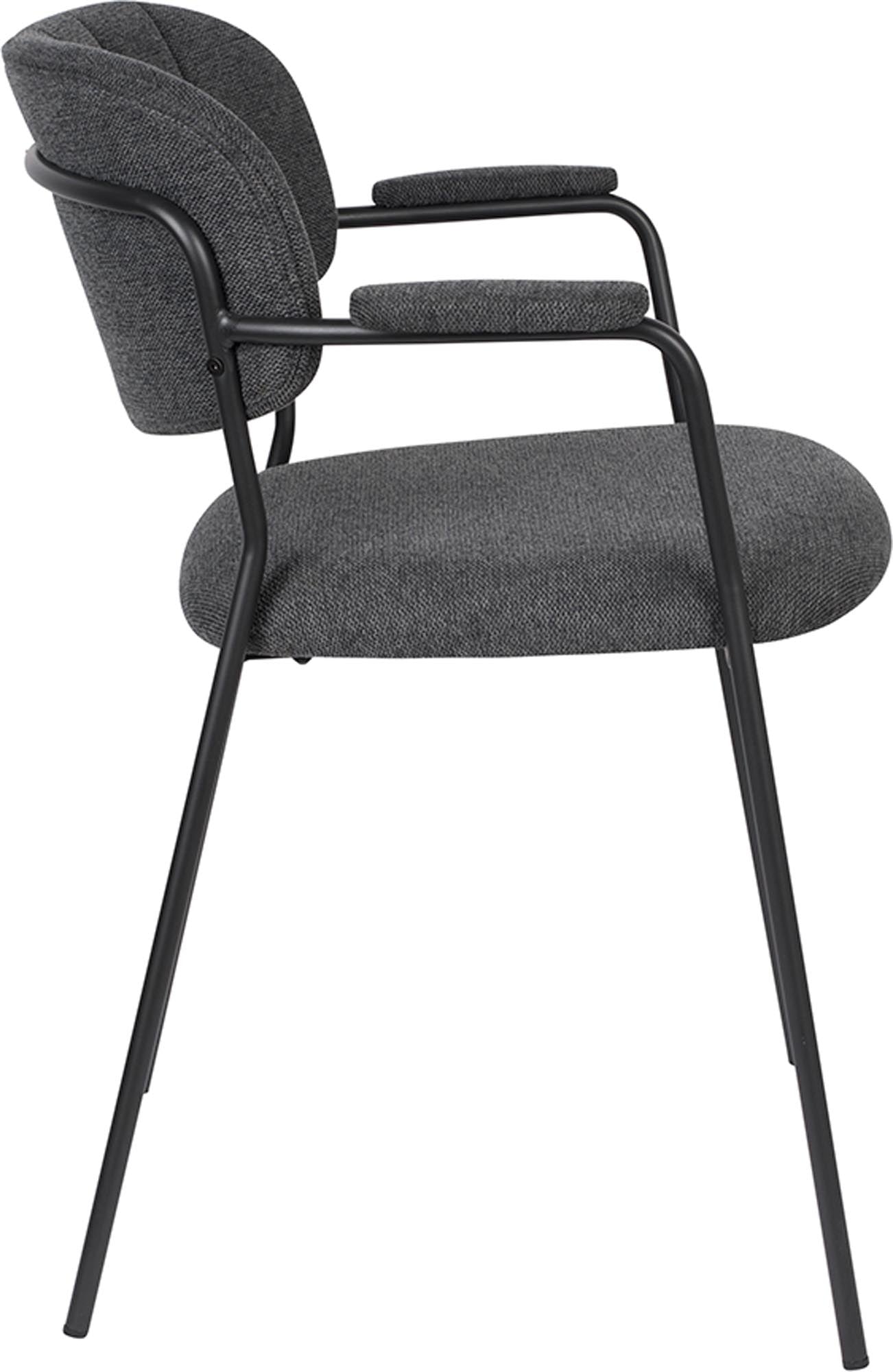 Komfortabler Jolien Stuhl mit Polsterung von White Label Living.