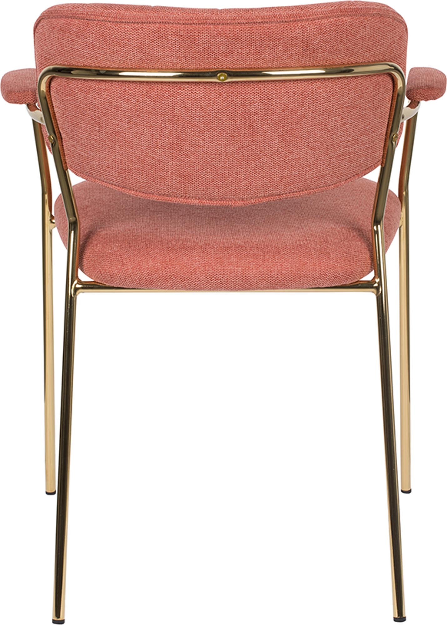 Eleganter Jolien Armlehnstuhl, gepolstert, von White Label Living.