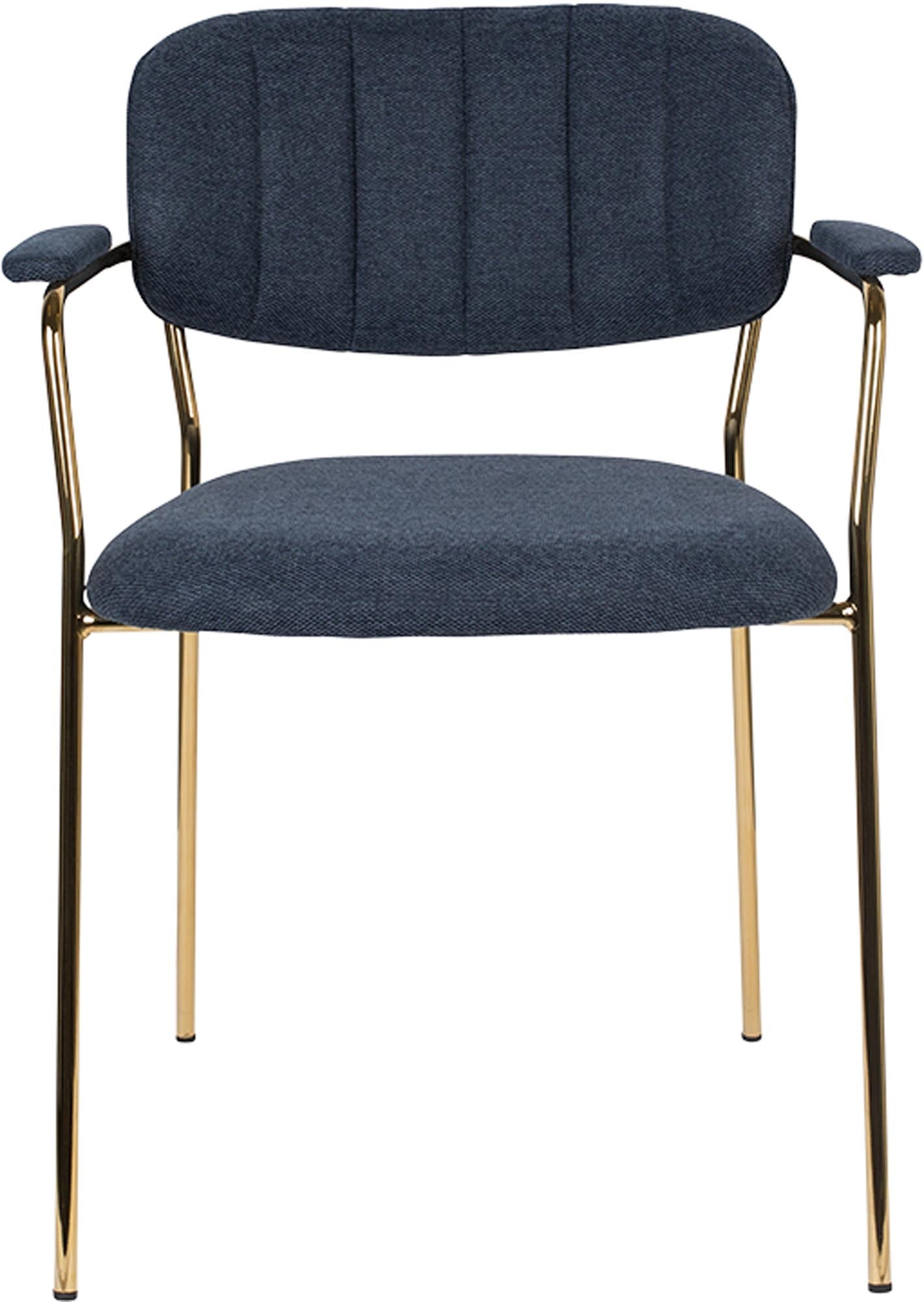 Eleganter Jolien Armlehnstuhl, gepolstert, von White Label Living.