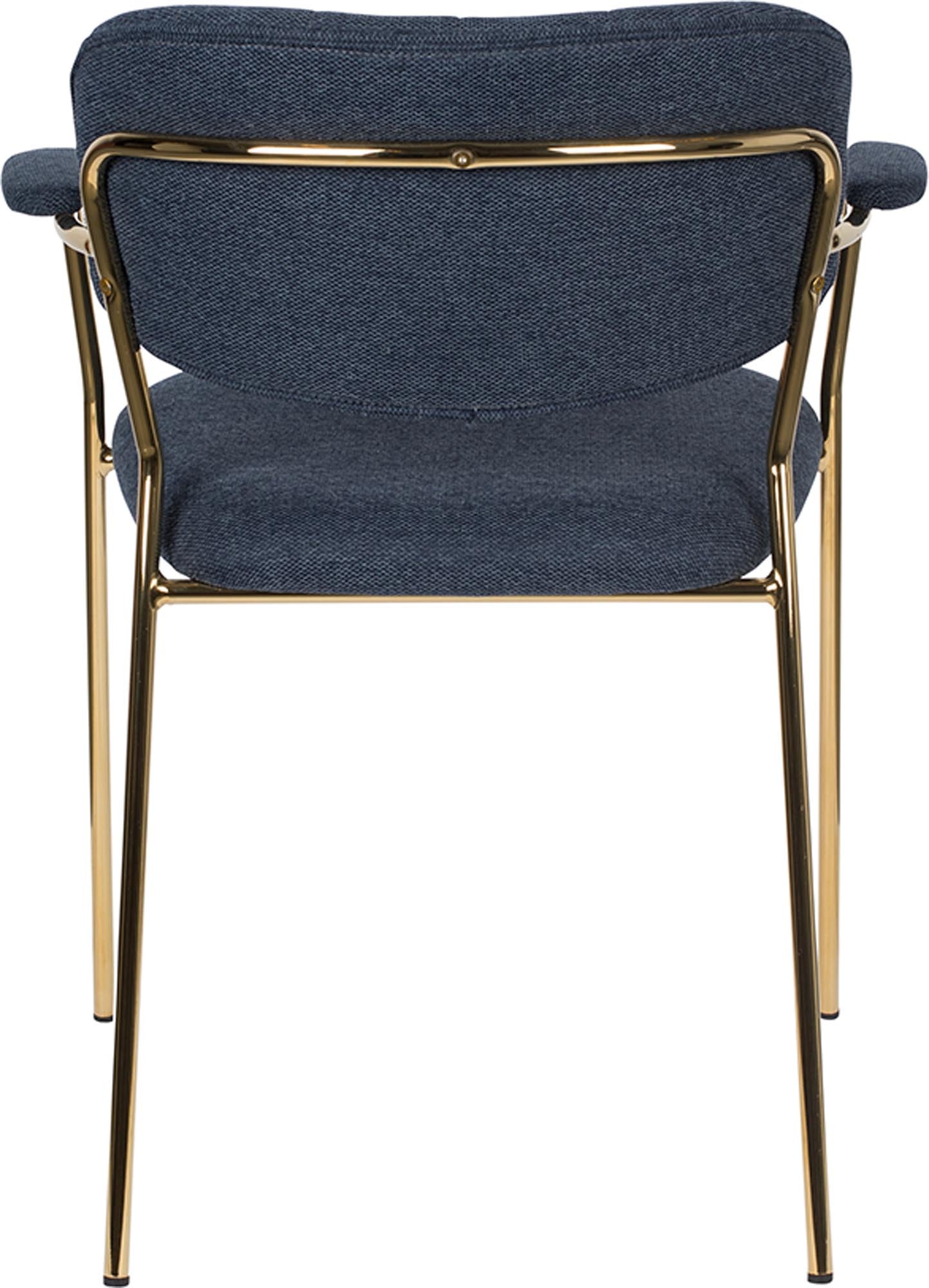 Eleganter Jolien Armlehnstuhl, gepolstert, von White Label Living.