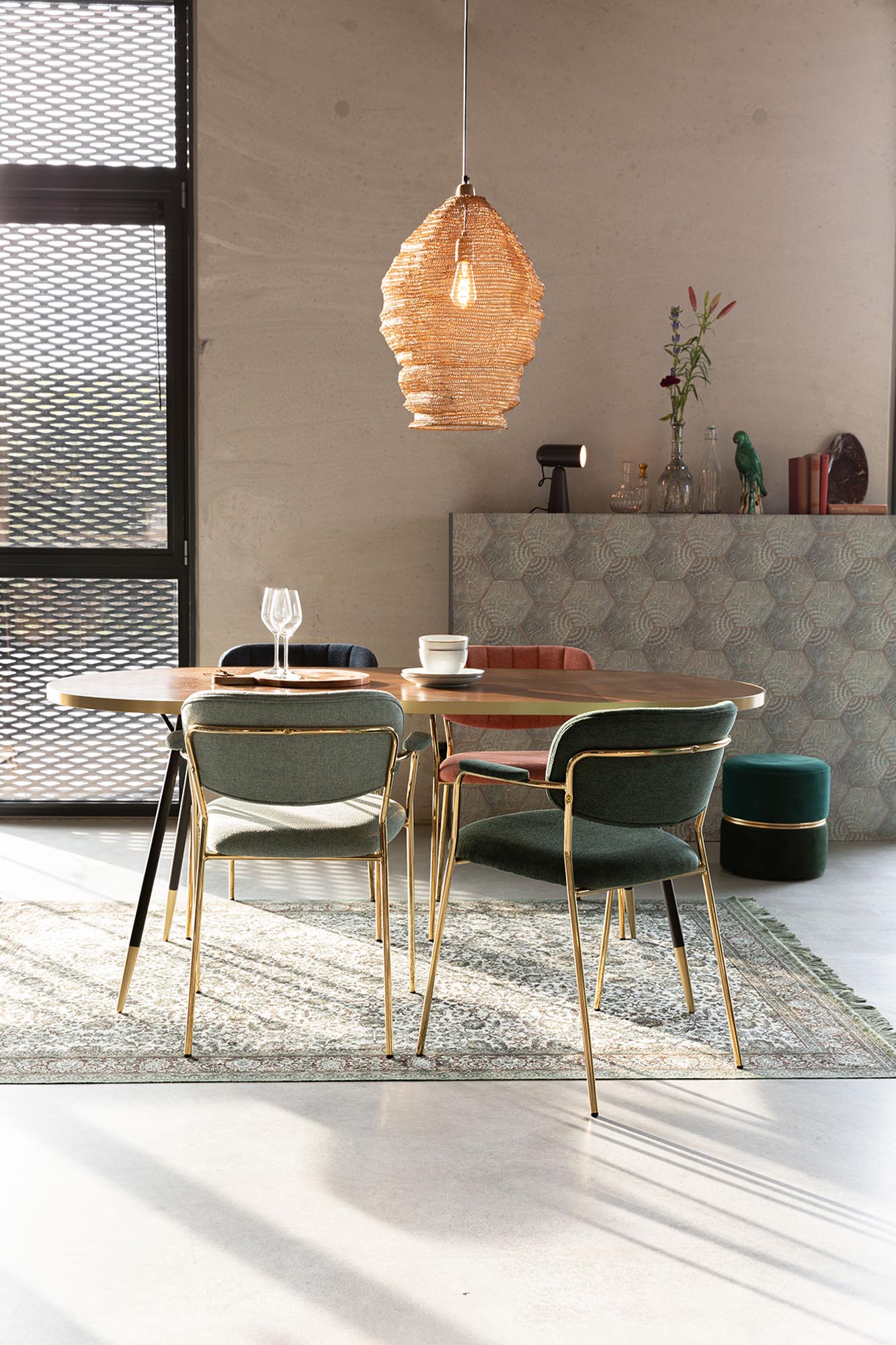 Komfortabler Jolien Stuhl mit Polsterung von White Label Living.