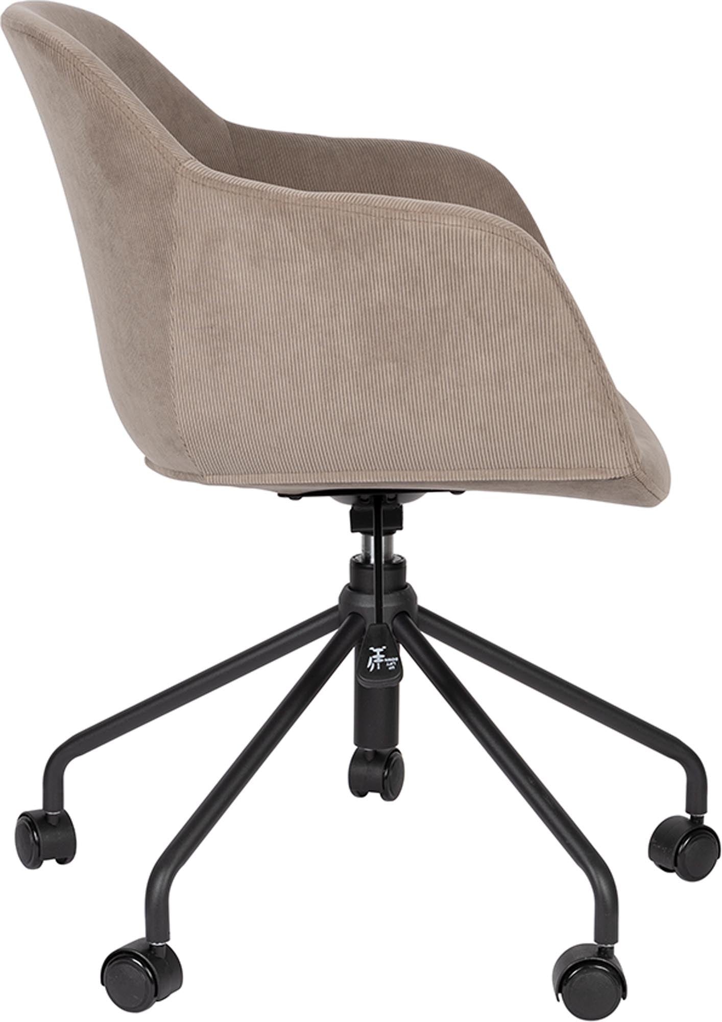 Entdecken Sie den komfortablen und stilvollen Bürostuhl JUNZO RIB von White Label Living – ideal für produktives Arbeiten im Homeoffice oder Büro.