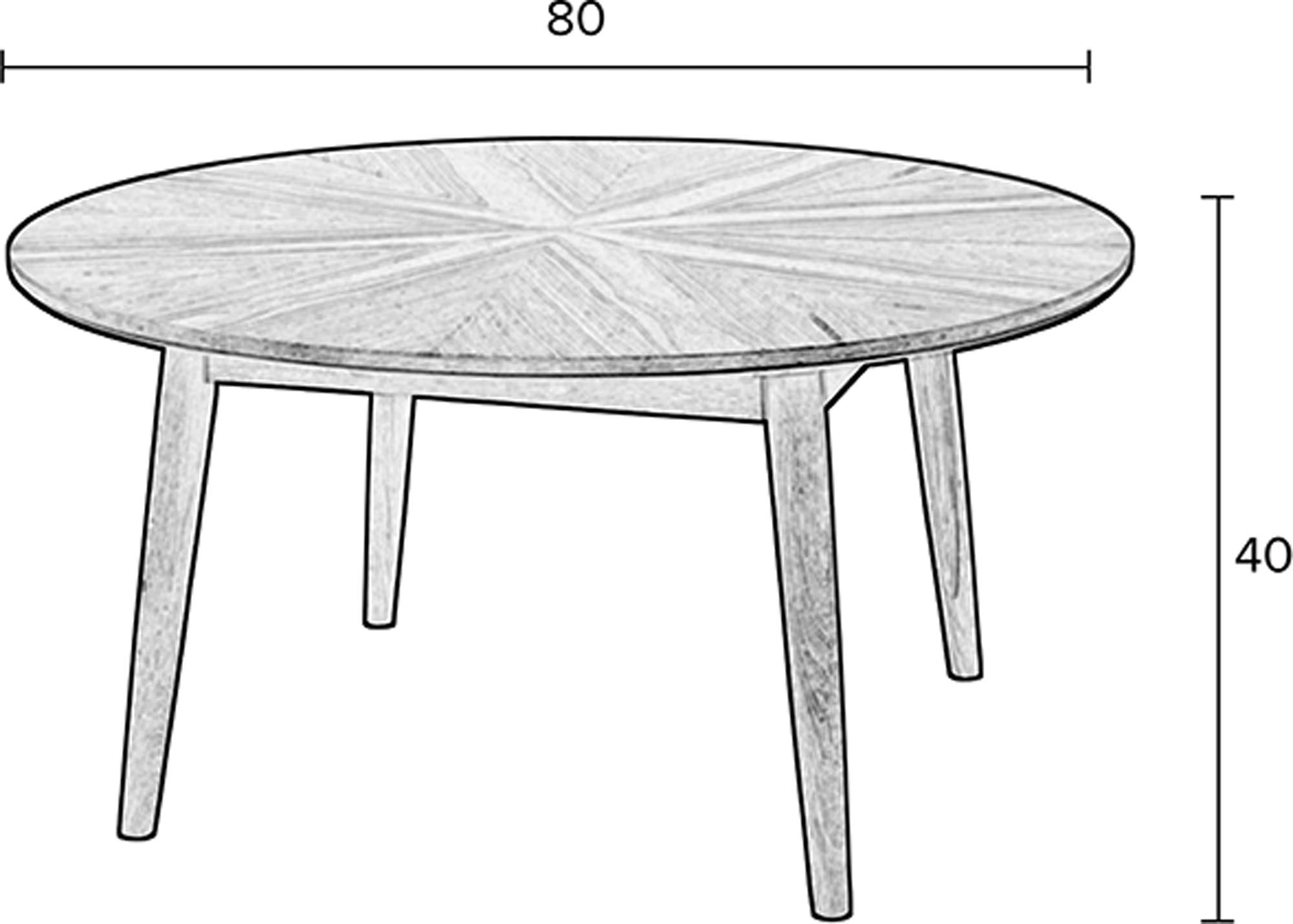 Der Beistelltisch Fabio von White Label Living besticht durch minimalistisches Design und hochwertige Materialien. Ideal für jeden Raum!