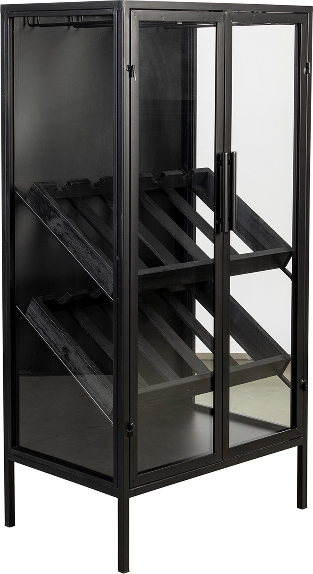 Elegantes Weinregal ROB von White Label Living für 12 Flaschen.