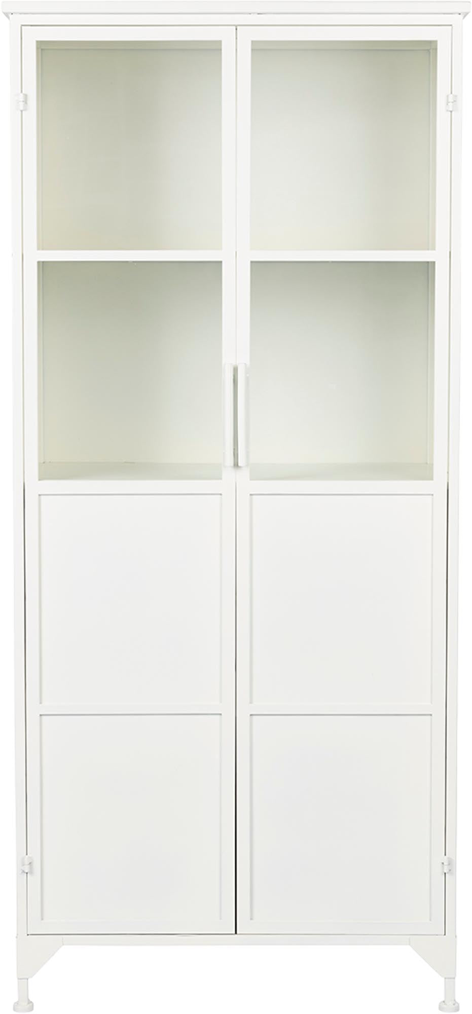 Stilvolles Cabinet MIYA HIGH: 2 Türen, zeitloses Design, robuster Stauraum. Masse: 68x35x150cm. Ideal für Ordnung und Dekor.