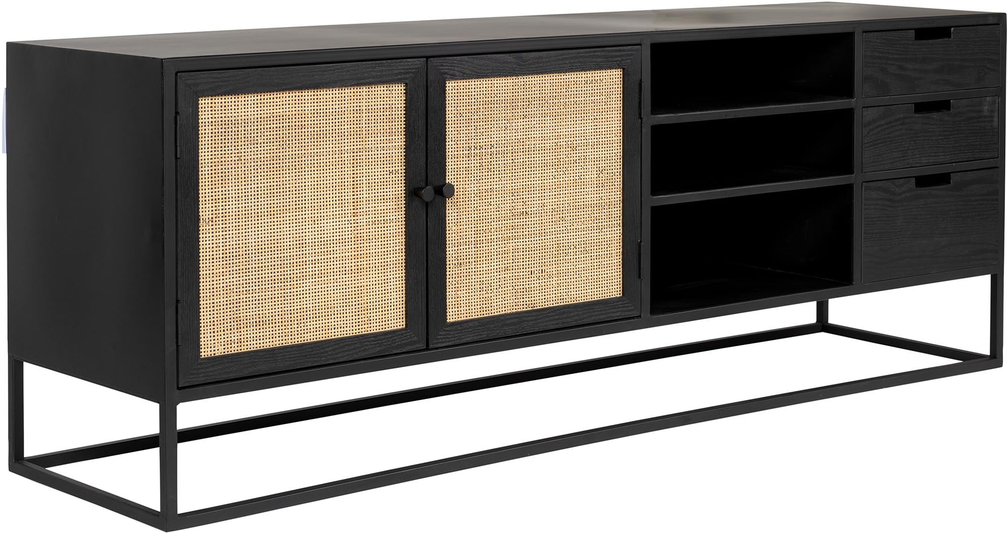 Entdecken Sie das stilvolle Sideboard GUUJI von White Label Living – ideal für Ordnung und modernes Design in Ihrem Wohnraum.