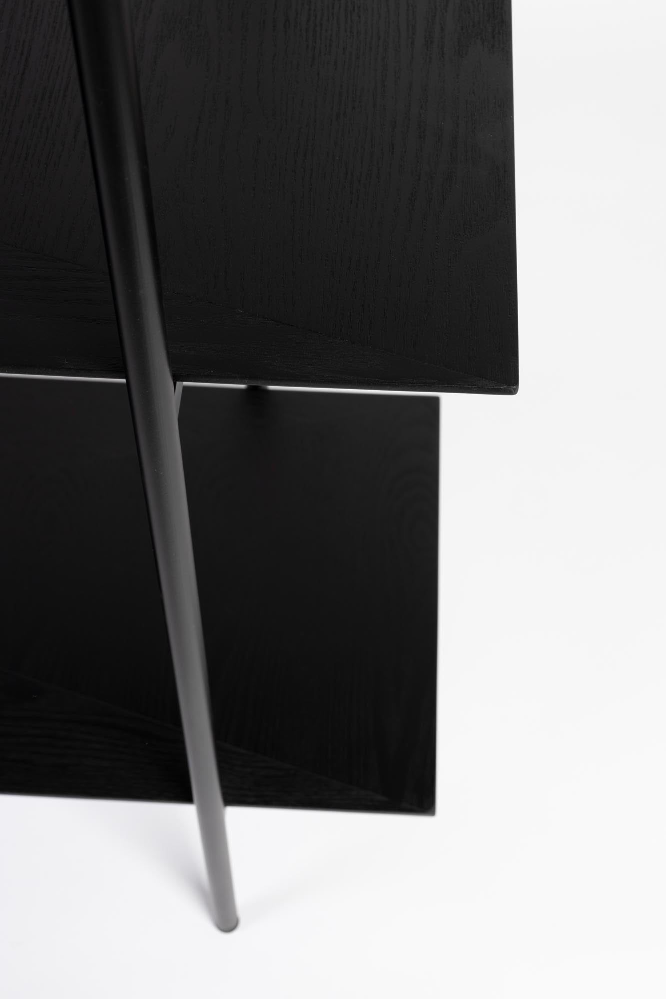 Erleben Sie das Regal Cabinet Marcio von White Label Living: stilvolles Möbelstück aus robustem MDF und Metall, ideal für jeden Raum.