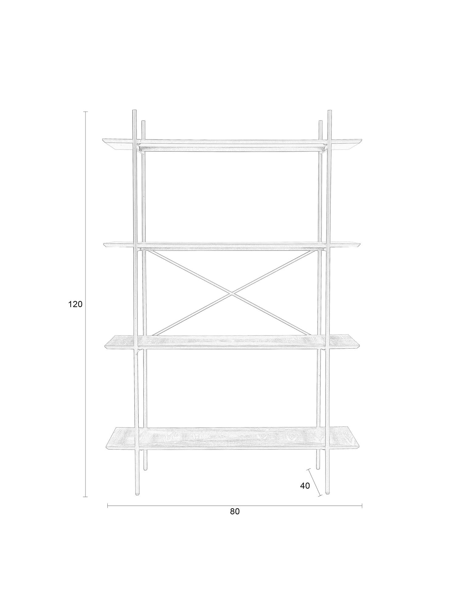 Modernes Regal Cabinet Marcio: Stilvolles Design trifft auf praktischen Stauraum für Ihr Zuhause.