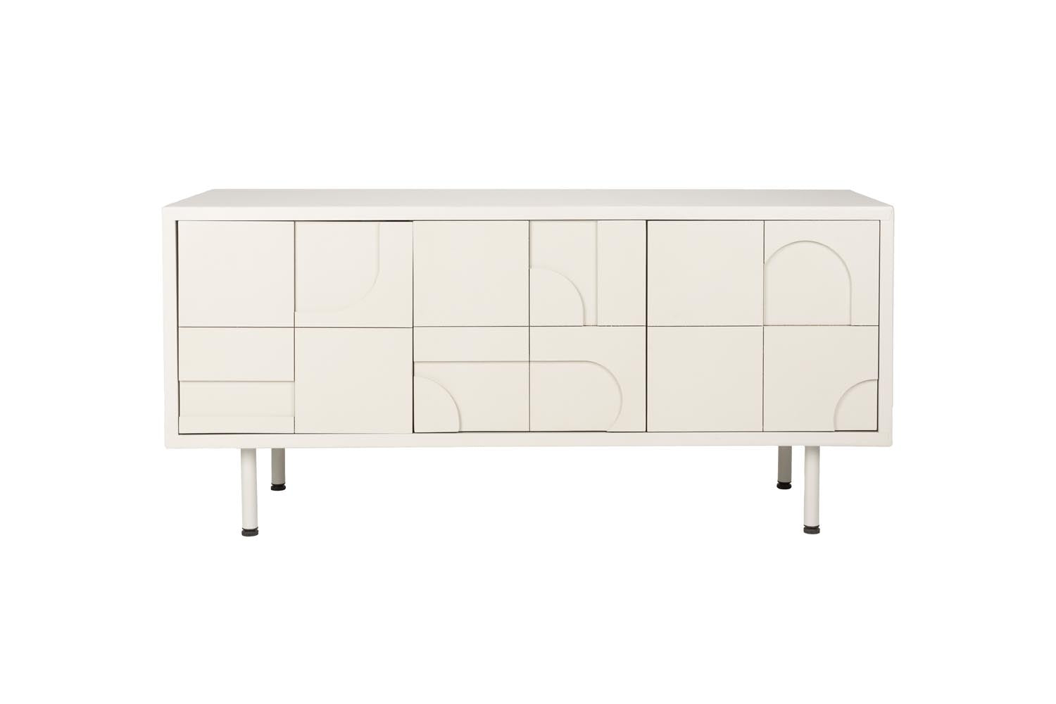 Elegantes Sideboard Funk: Stilvolles Design, pflegeleicht, vielseitig, mit viel Stauraum. Perfekt für Wohnzimmer & Flur.
