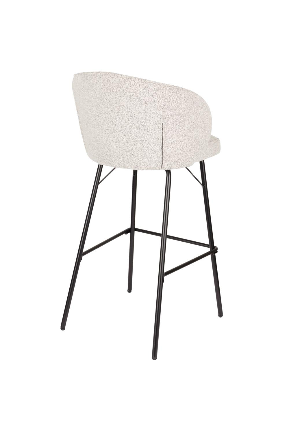 Stilvoller Barhocker Joa Beige von White Label Living für moderne Räume.