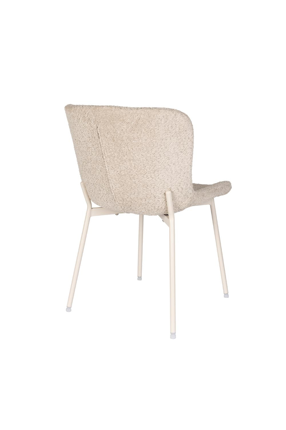 Stuhl Marion Off White: Komfort und Stil im Bouclé-Design.