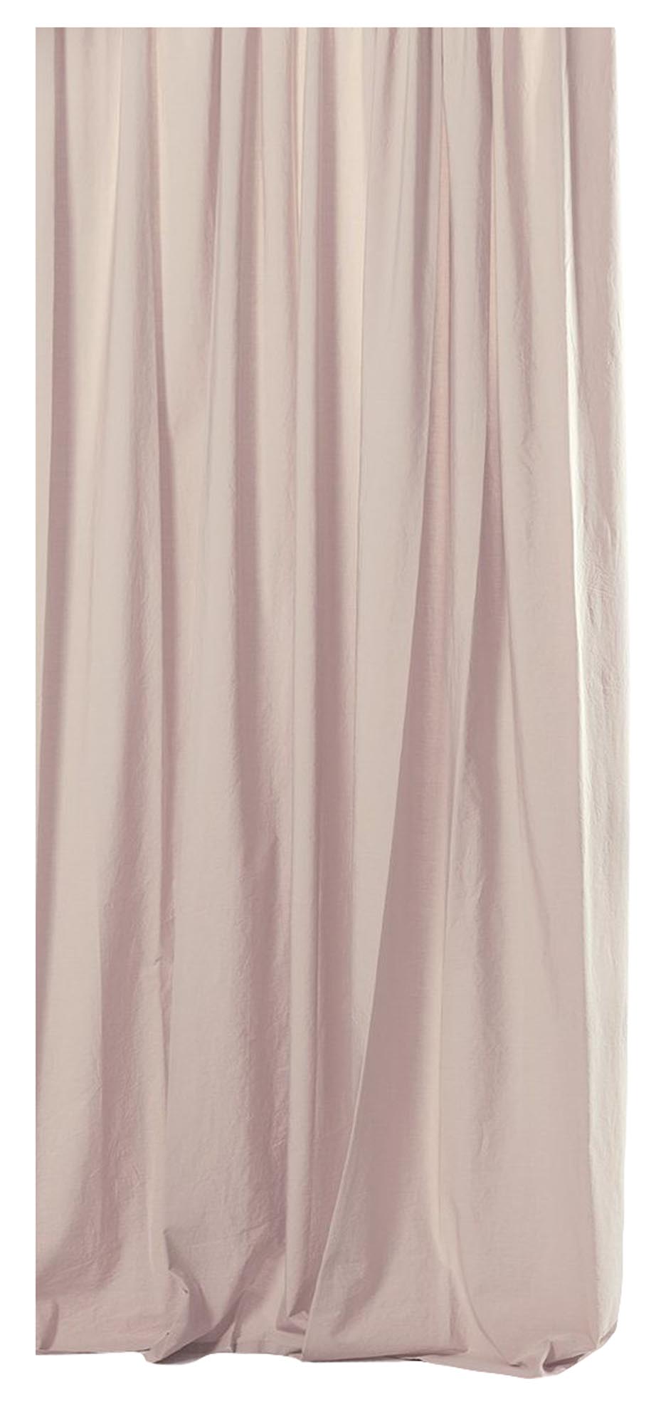 Verleihen Sie Ihrem Raum mit dem eleganten rosa Vorhang aus ägyptischer Baumwolle von ZigZagZurich einen Hauch von Luxus. Handgefertigt in Italien.